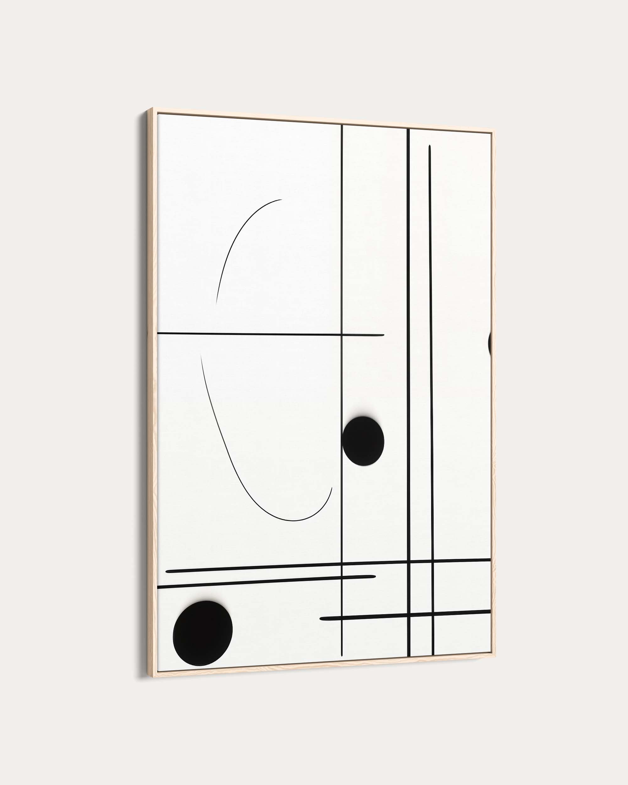 Straight Line Art Print