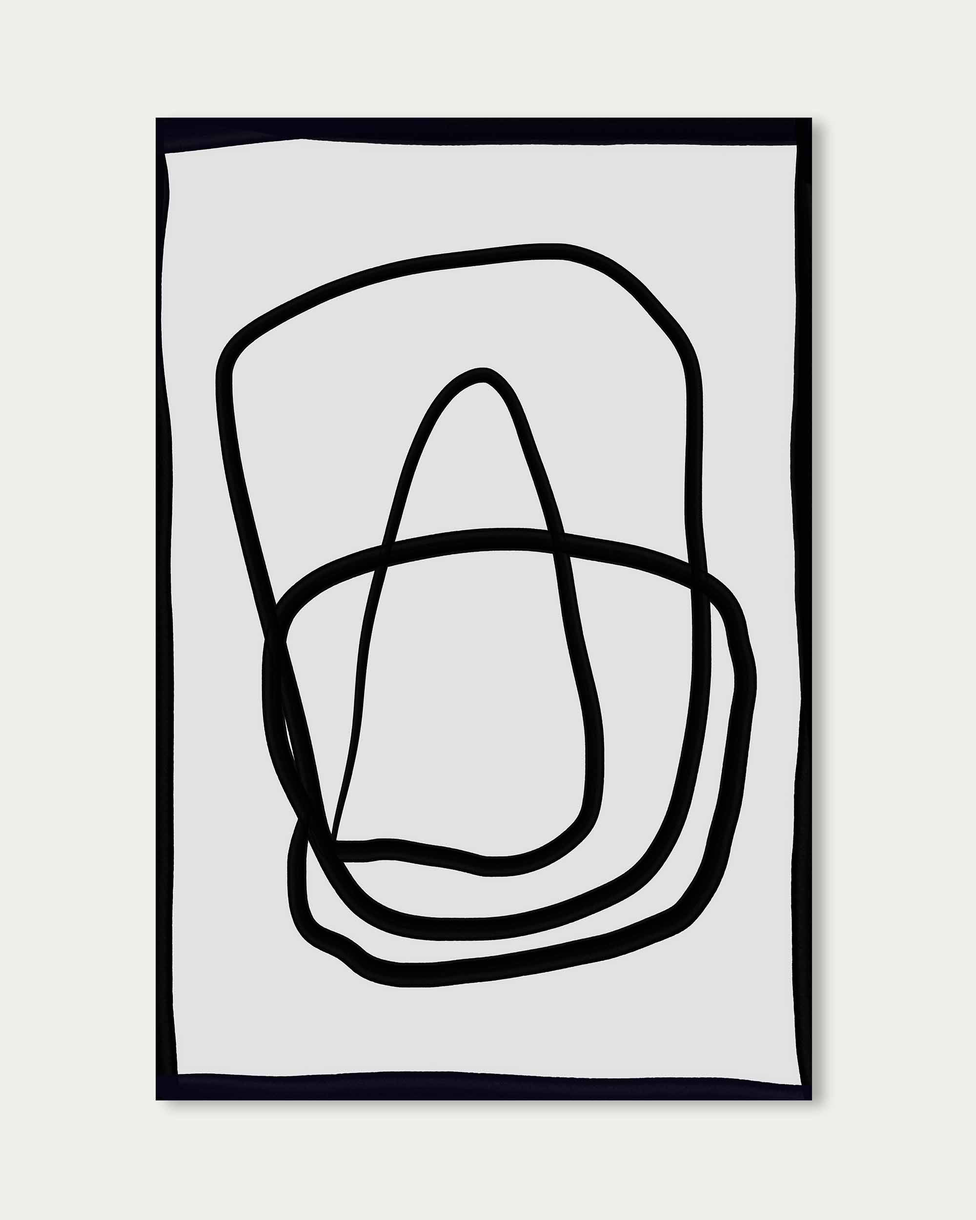 Mono Line Art Print