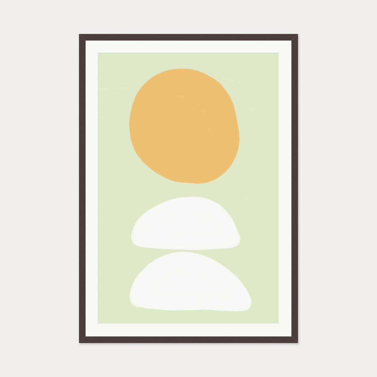 Minted Art Print — 70 x 100 cm — Brown Frame