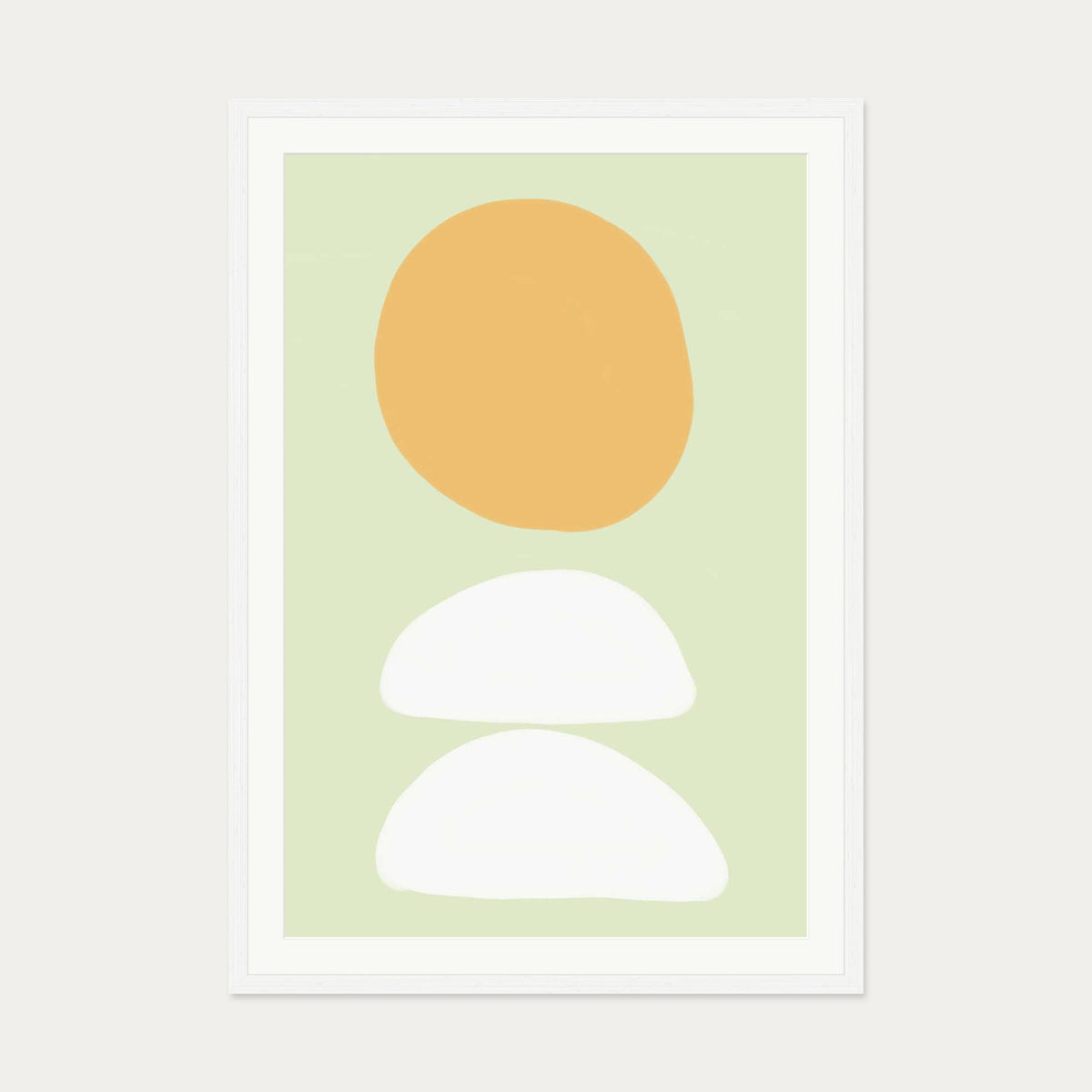 Minted Art Print — 70 x 100 cm — White Frame