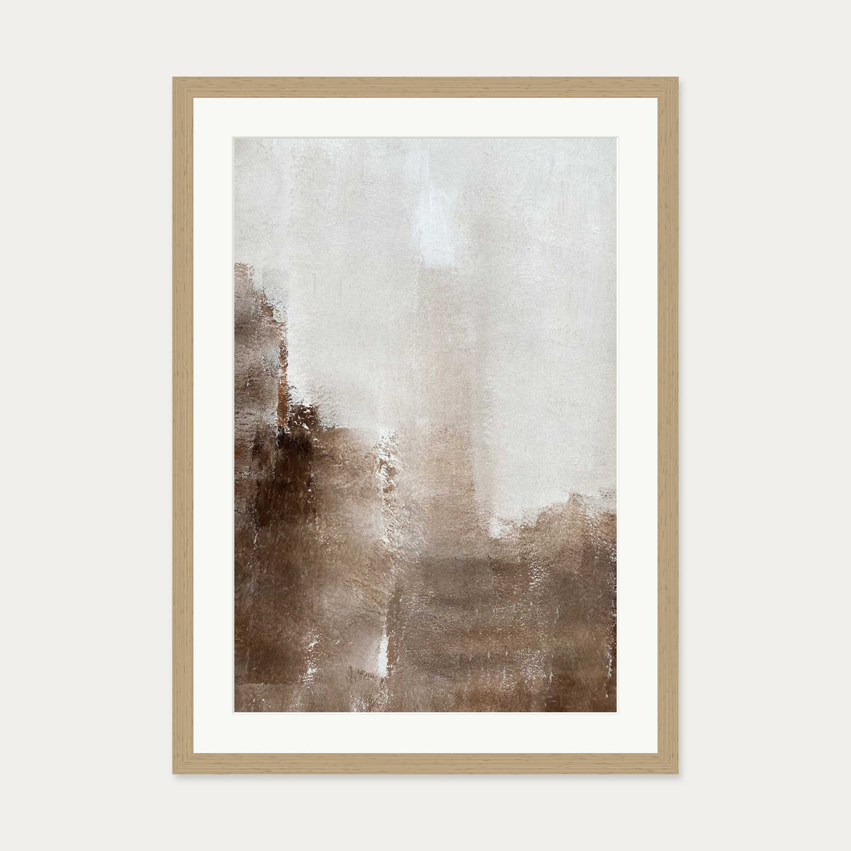 Mocha Dreams Art Print — 50 x 70 cm — Oak Frame