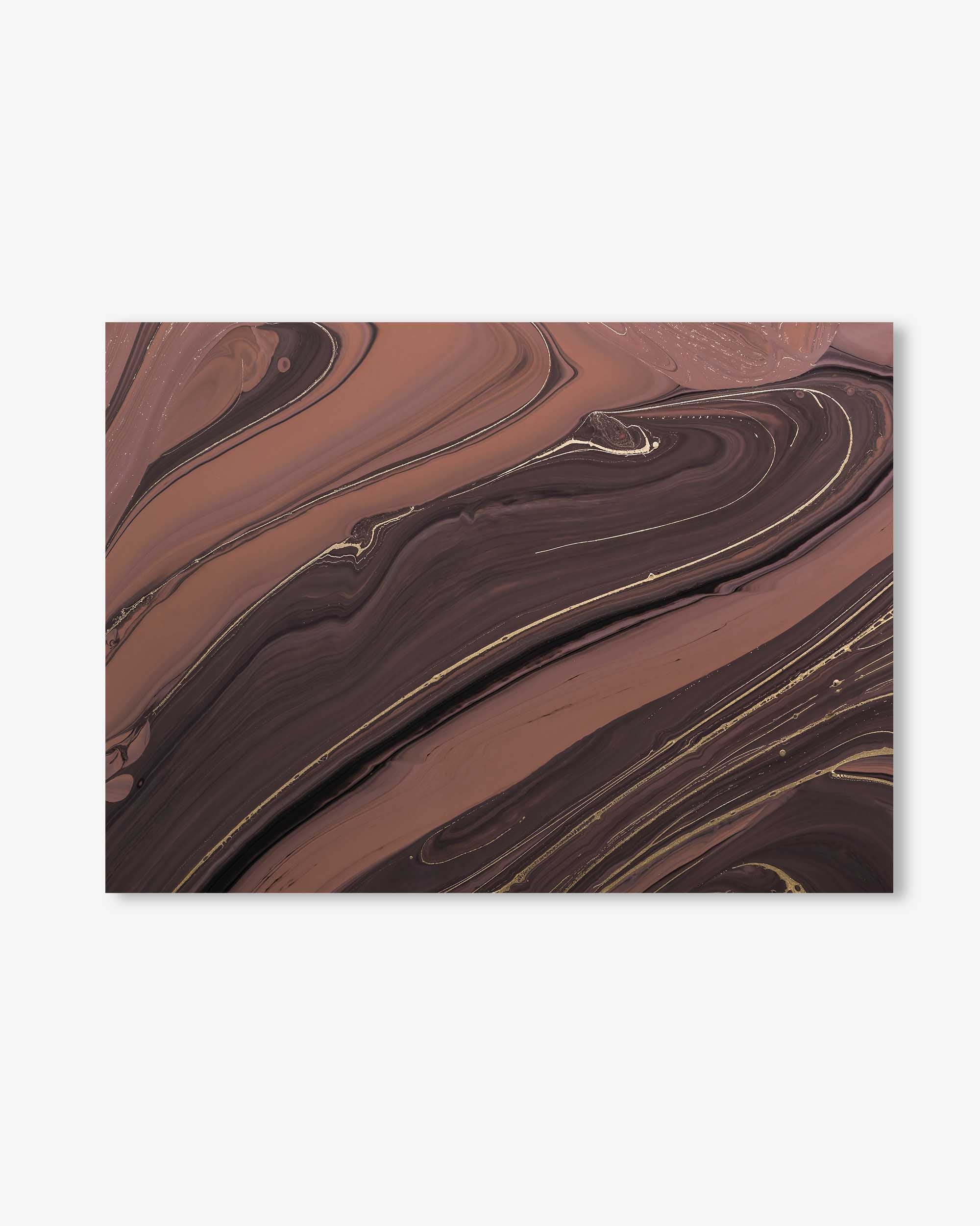 Mocha Marble II Wall Art Print