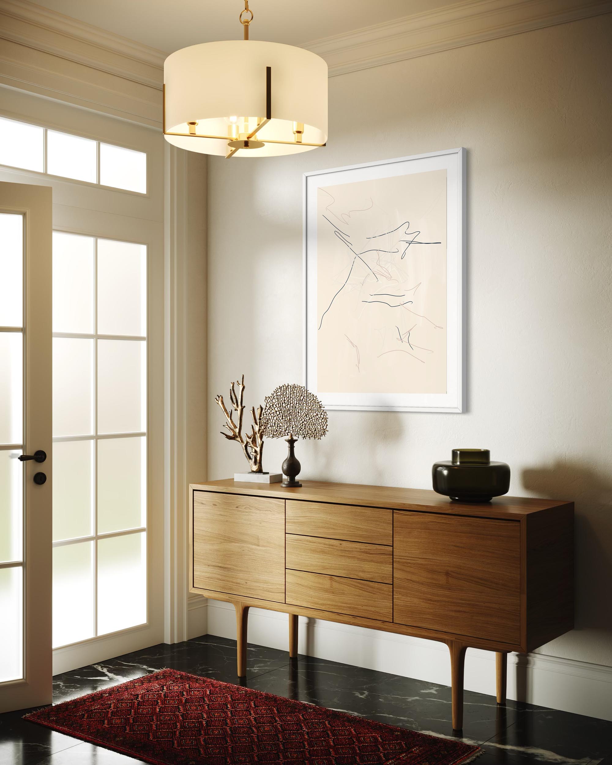 Abstract Line Drawing Art Print