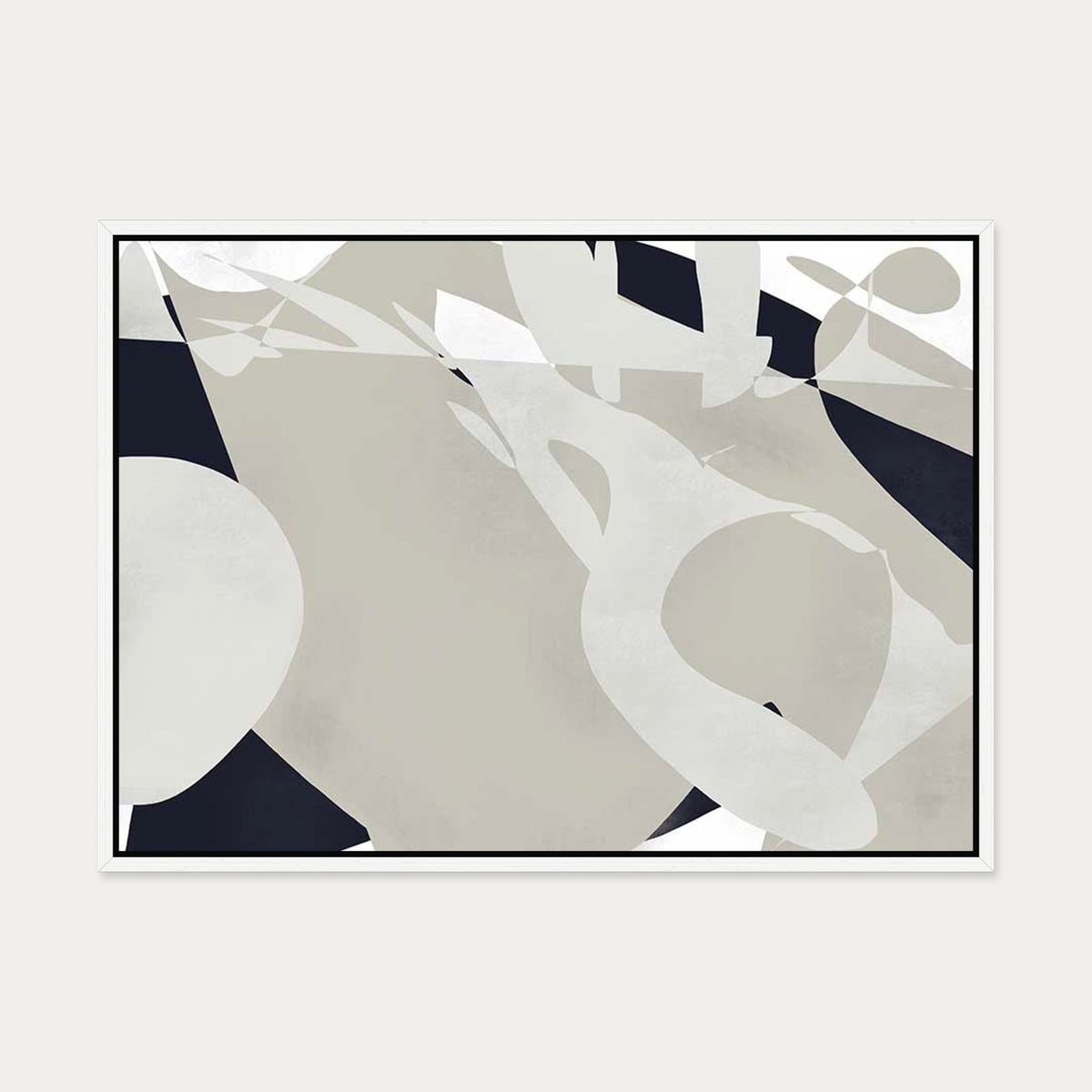 Modern Landscape Canvas Art — 50 x 70 cm — White Frame