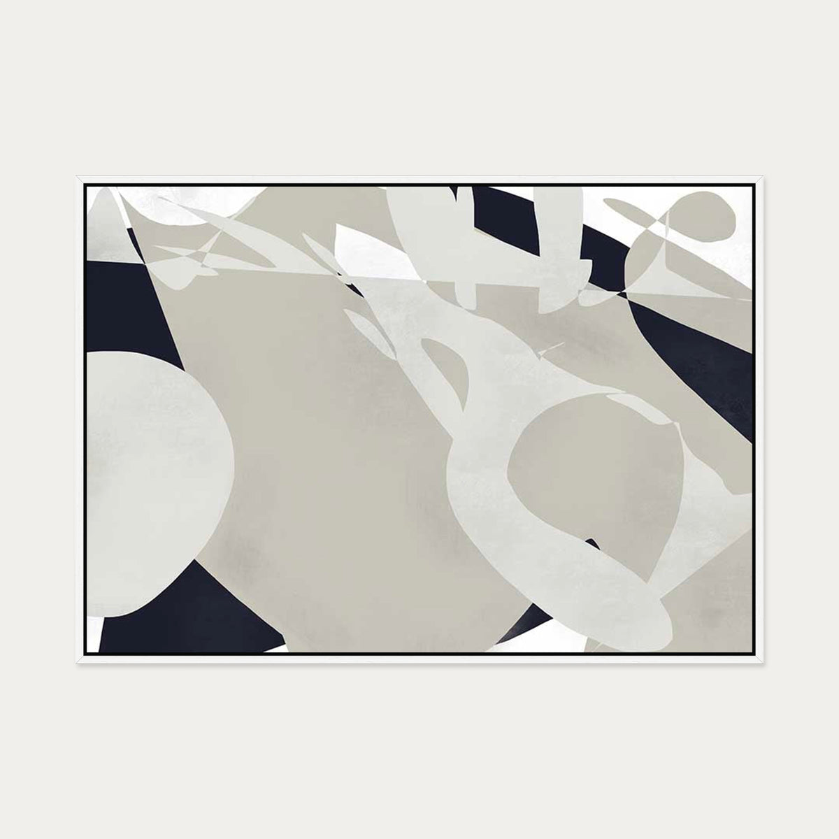 Modern Landscape Canvas Art — 70 x 100 cm — White Frame