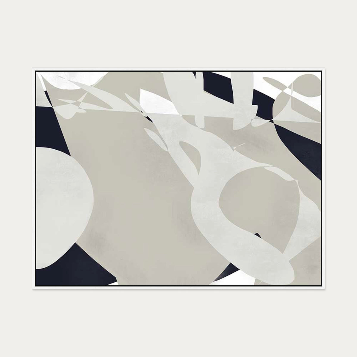 Modern Landscape Canvas Art — 90 x 120 cm — White Frame