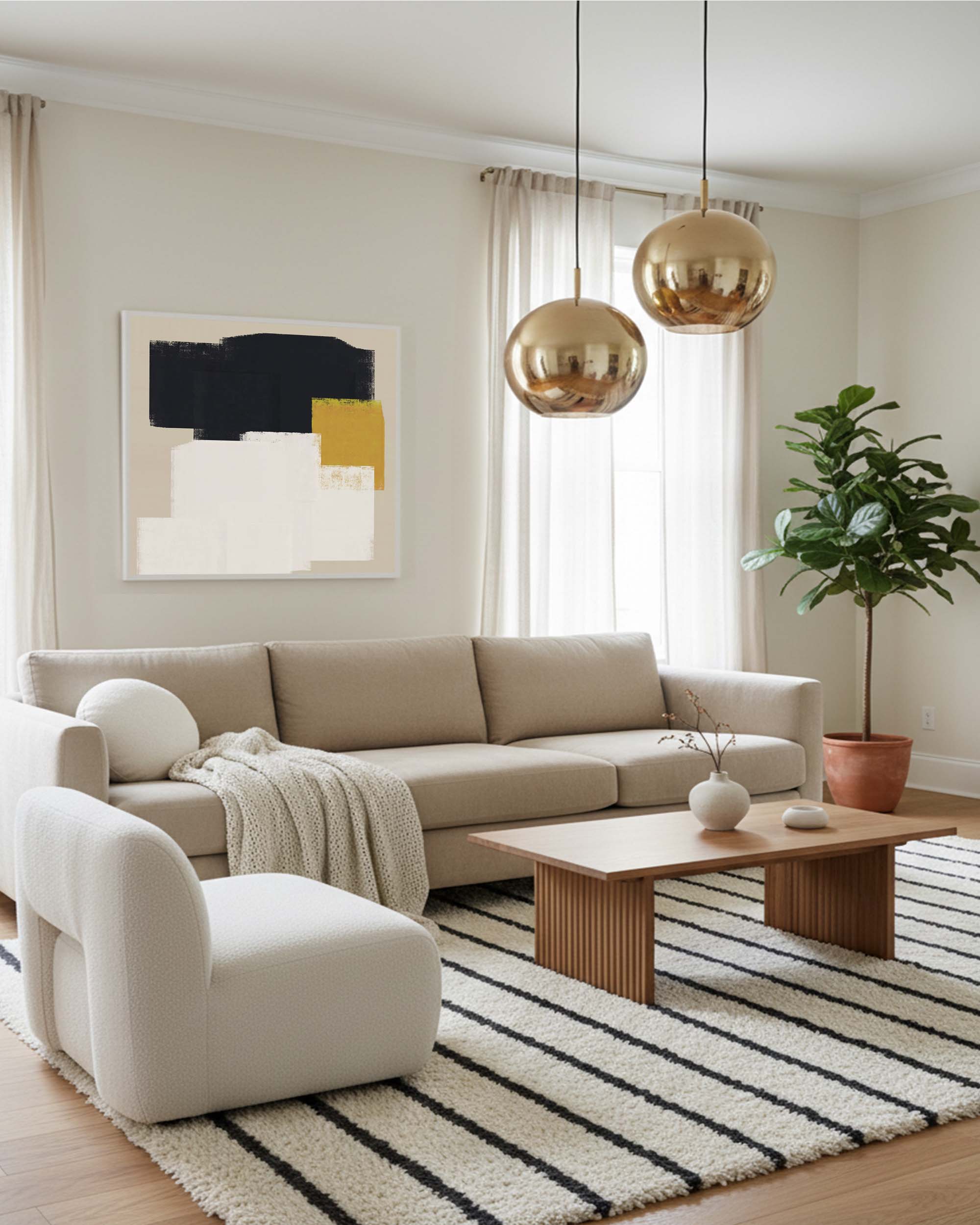 Dimensional Abstract I Canvas Art Print