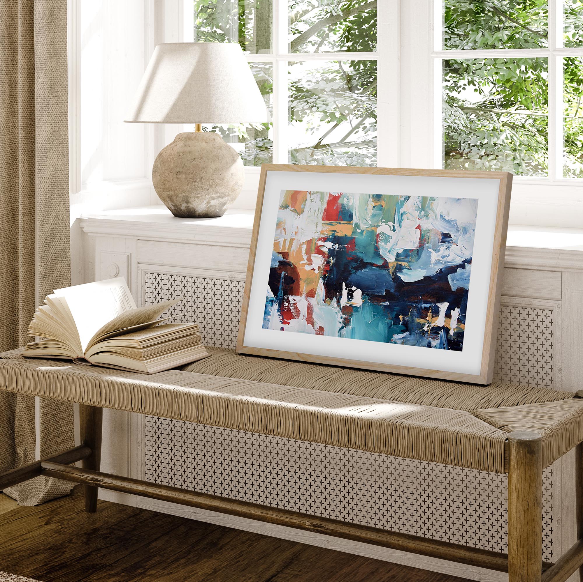 Abstract 214 Framed Art