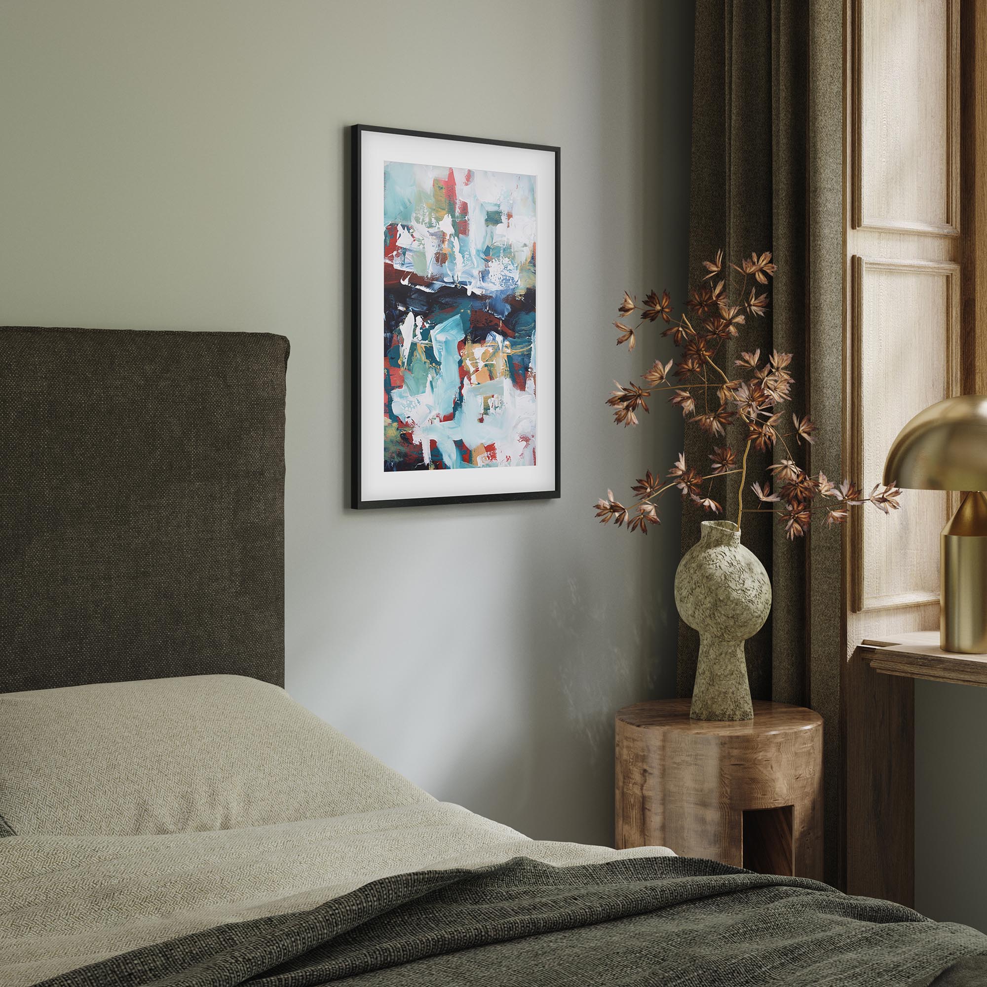Abstract 222 Framed Art