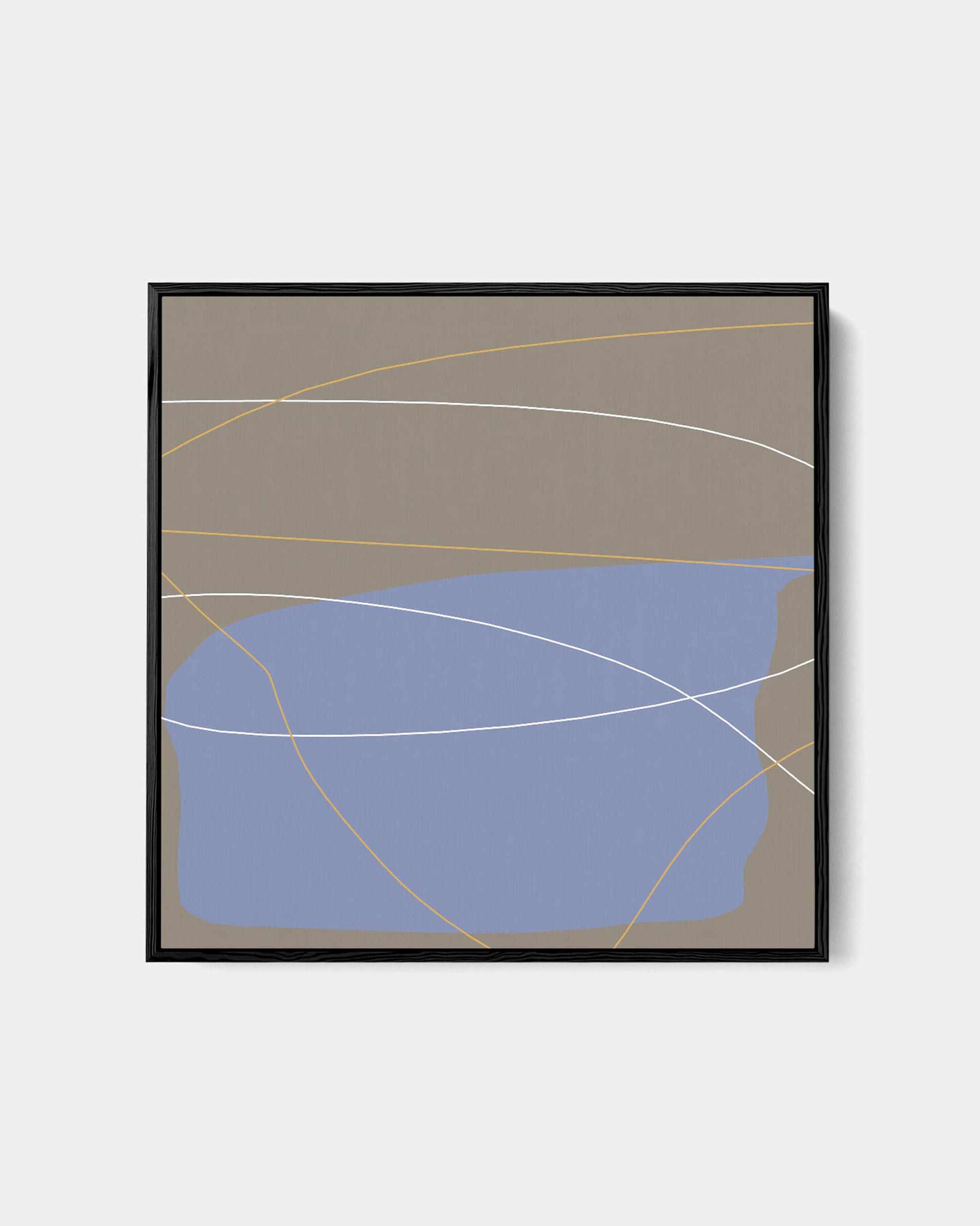 Into Abstraction Framed Canvas