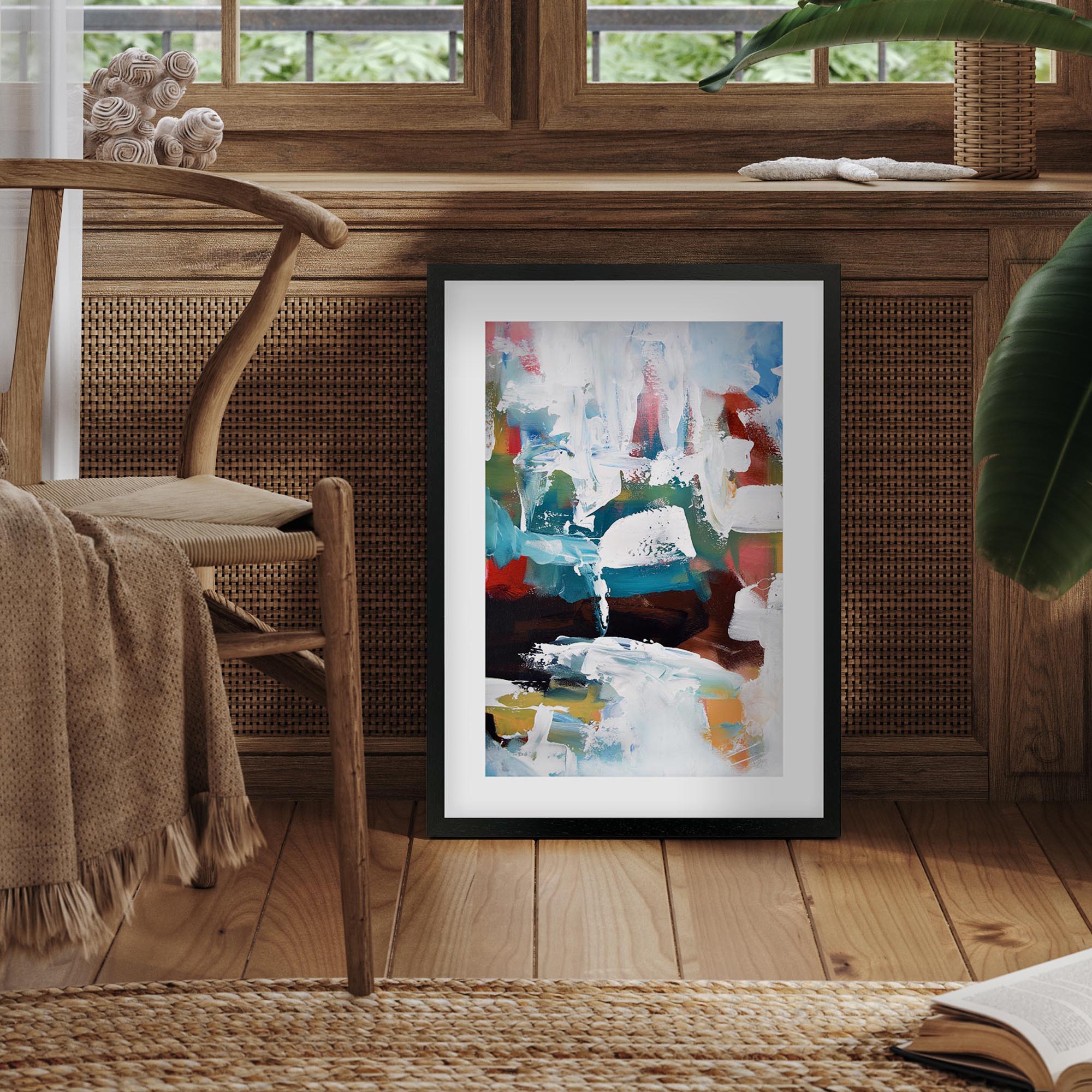 Abstract 191 Framed Art