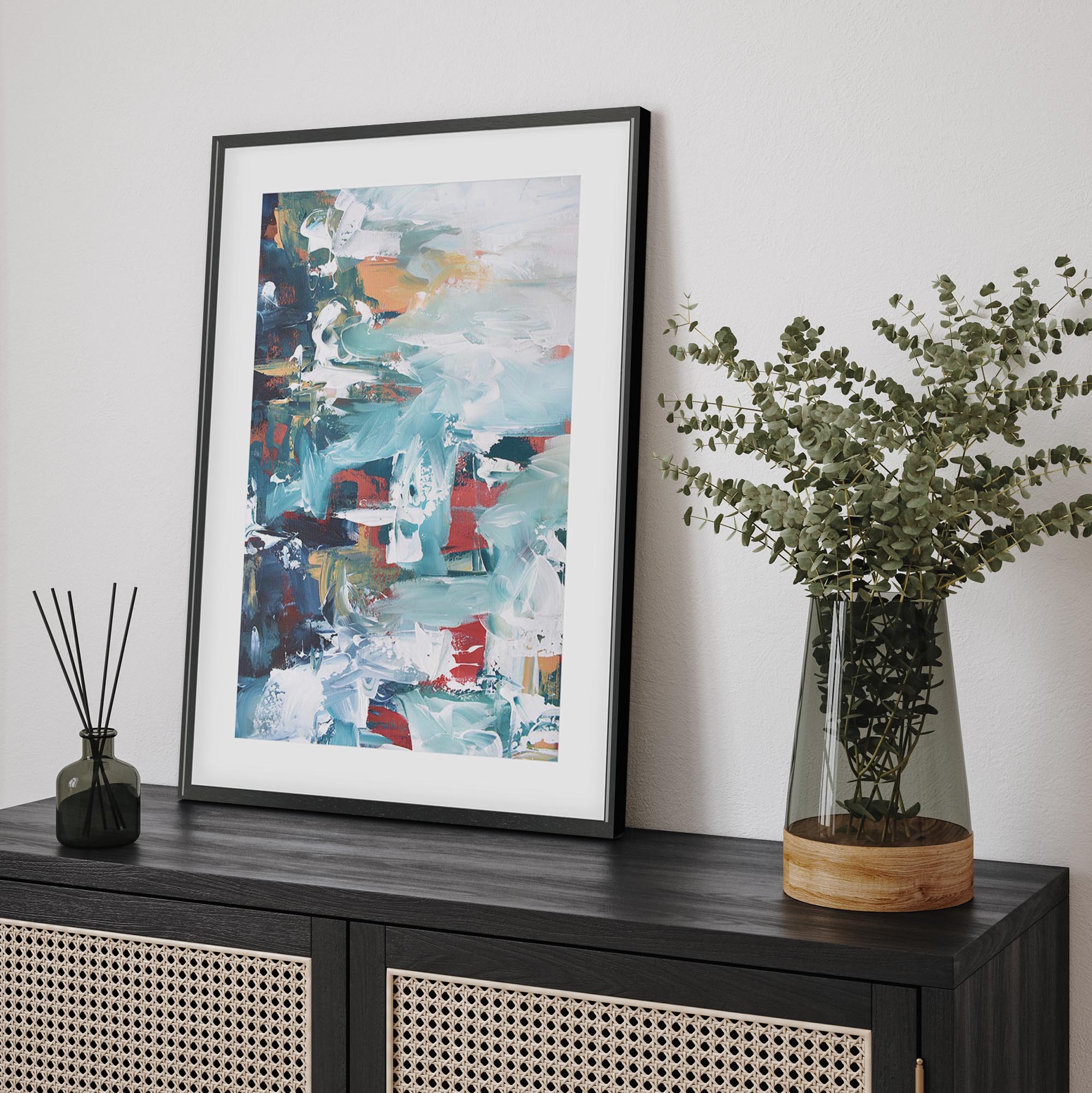 Abstract 210 Framed Art