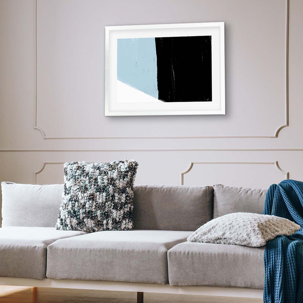 Bold Abstract Colour Block Framed Print