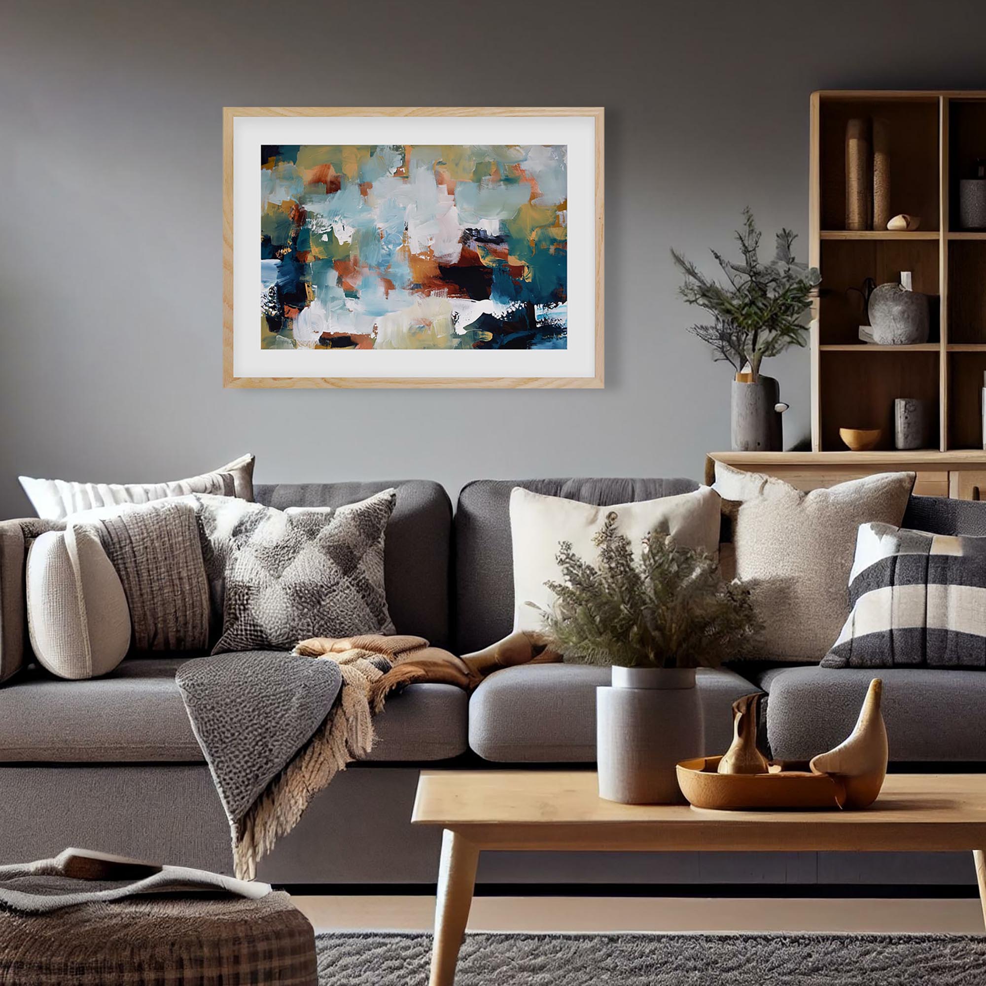 Abstract 476 Framed Art