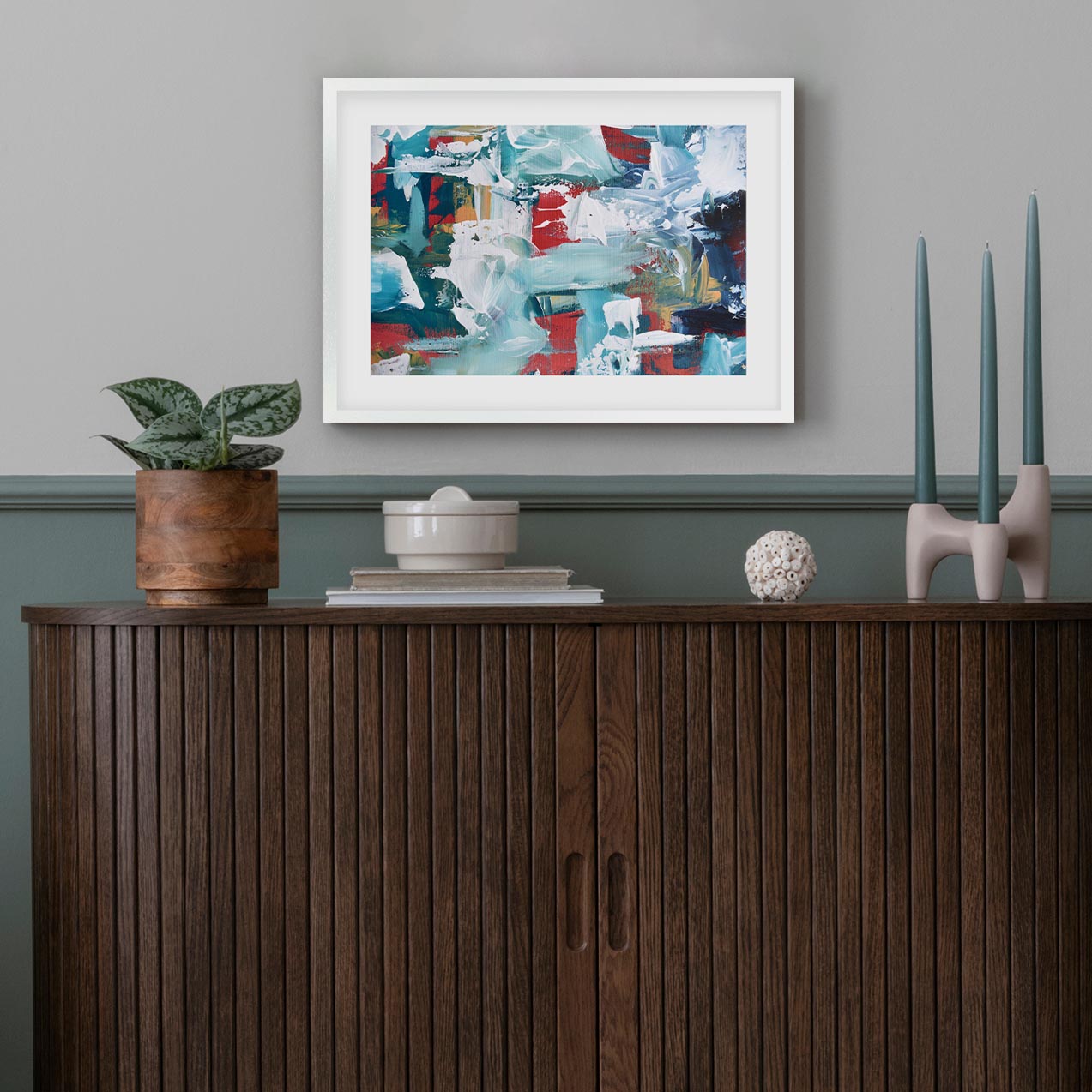 Abstract 208 Framed Art