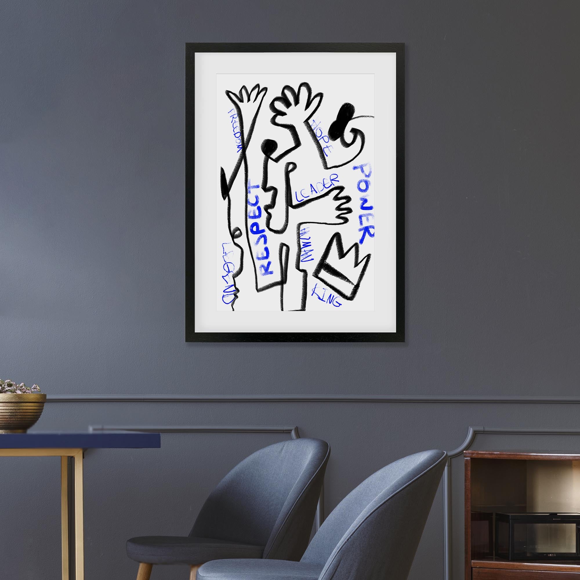 Homage To Basquiat Framed Art