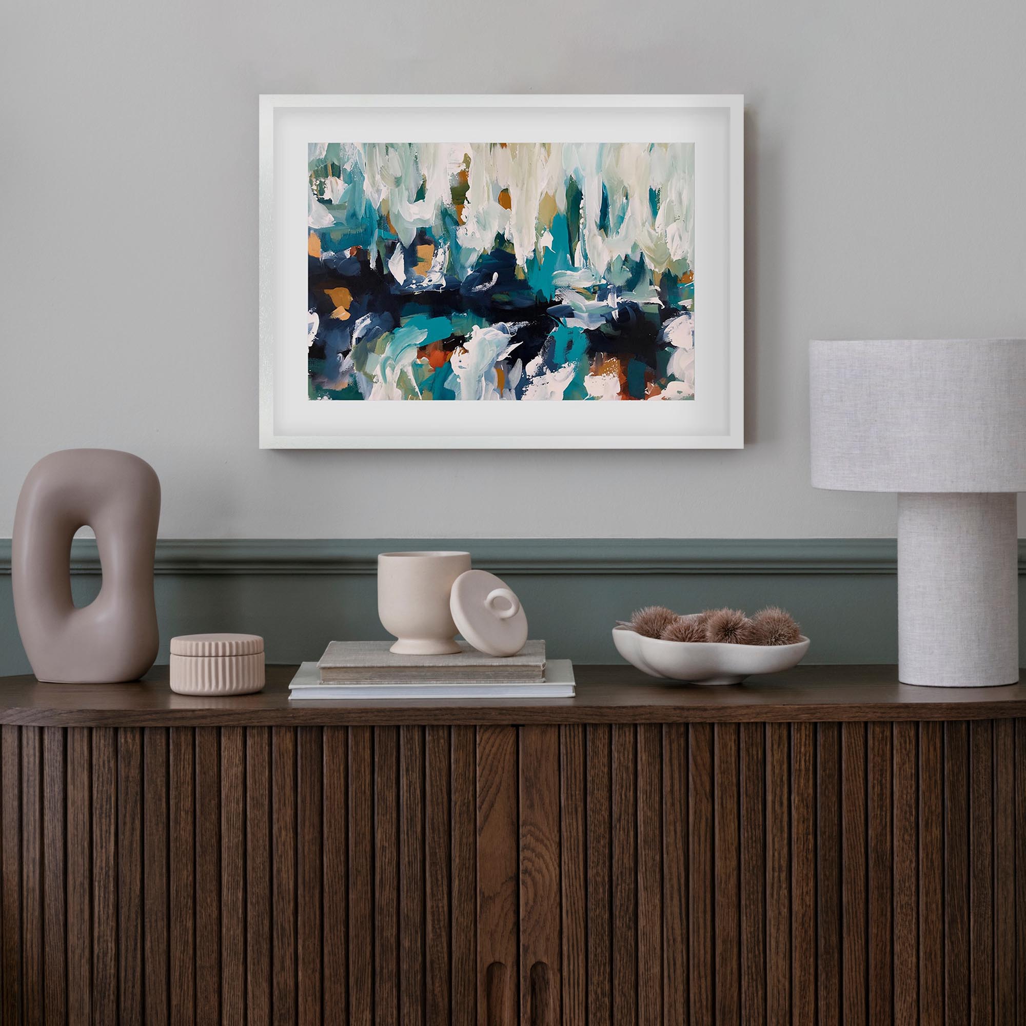 Abstract 340 Framed Art