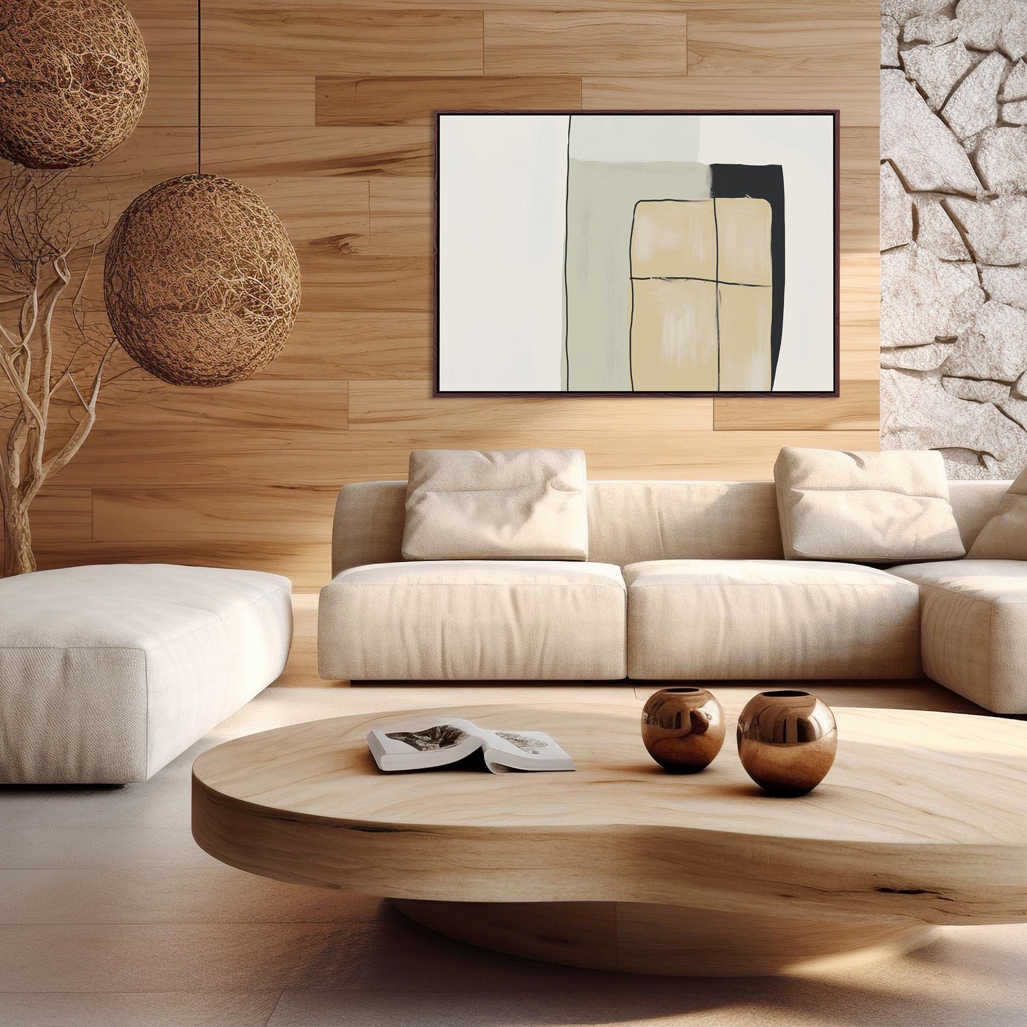 Untitled VI Framed Canvas-Abstract House