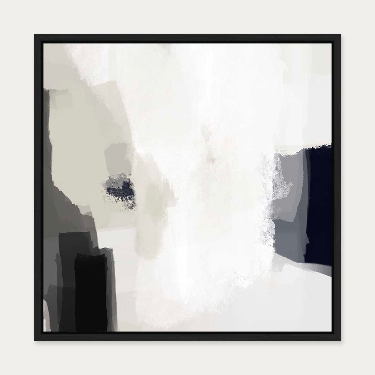Mono Expressions Canvas Art II — 50 x 50 cm — Black Frame