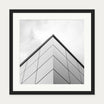 Monochrome Architecture Art Print — 50 x 50 cm — Black Frame
