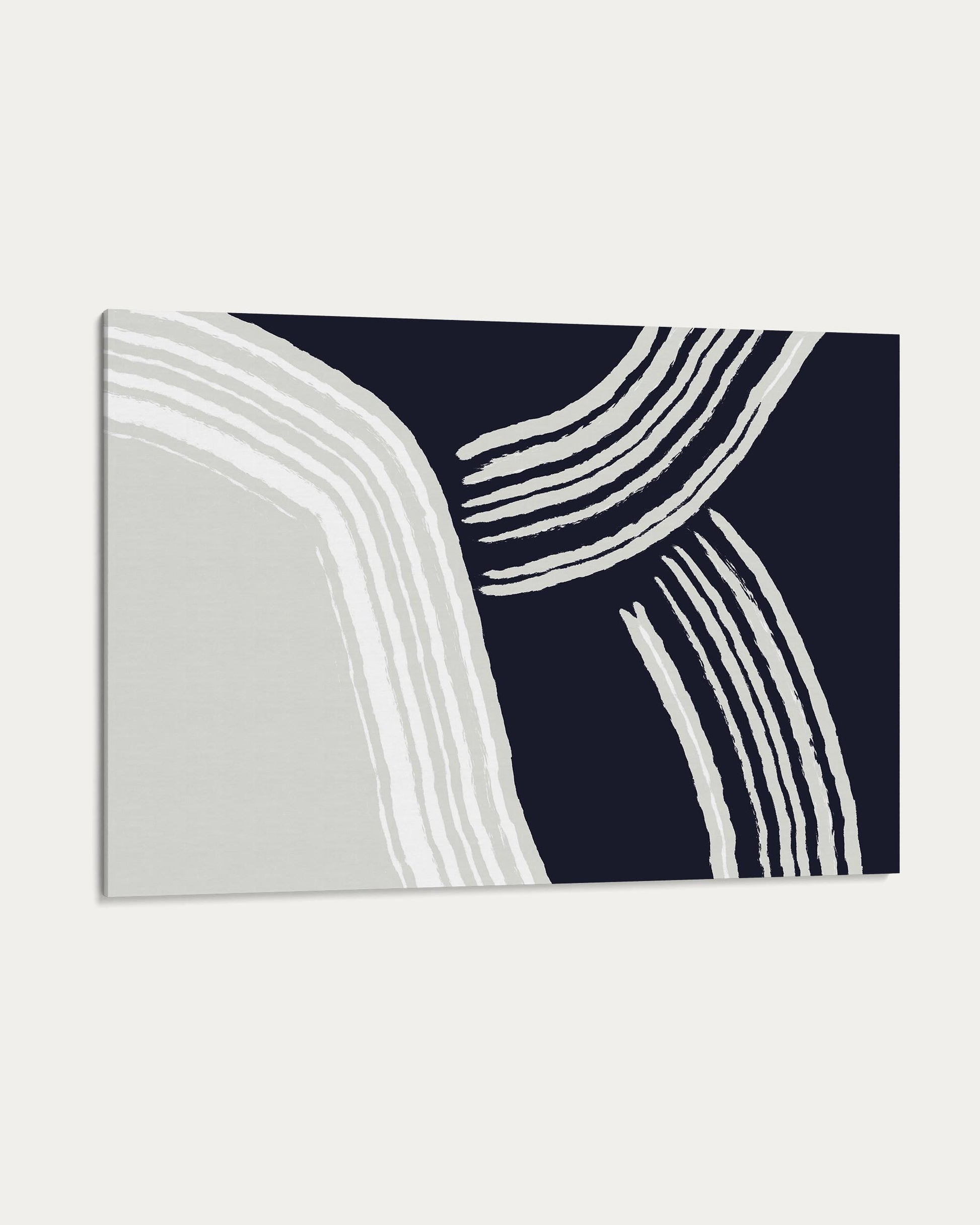 Abstract design with white lines on a blue background