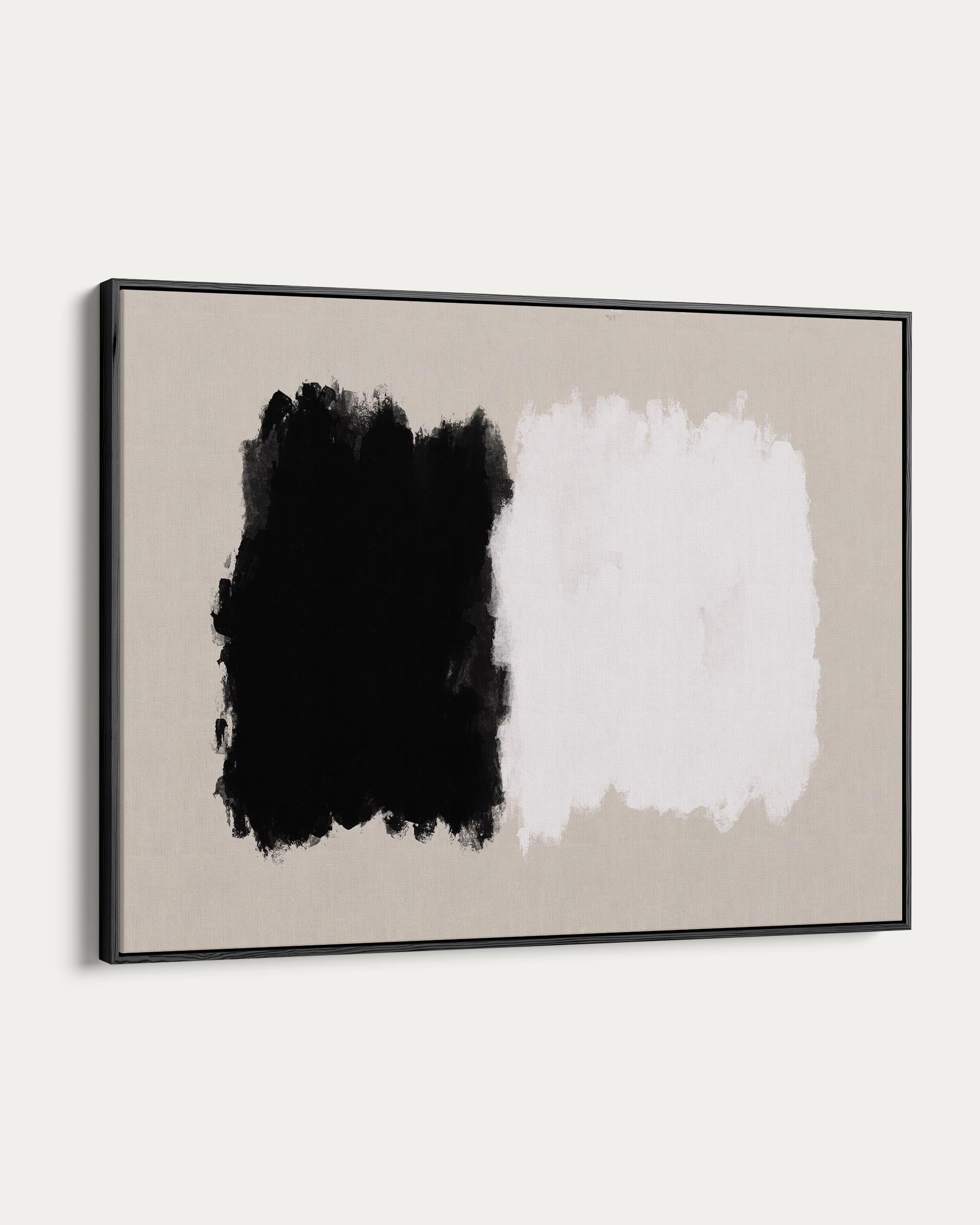 Mono On Beige Canvas Art Art