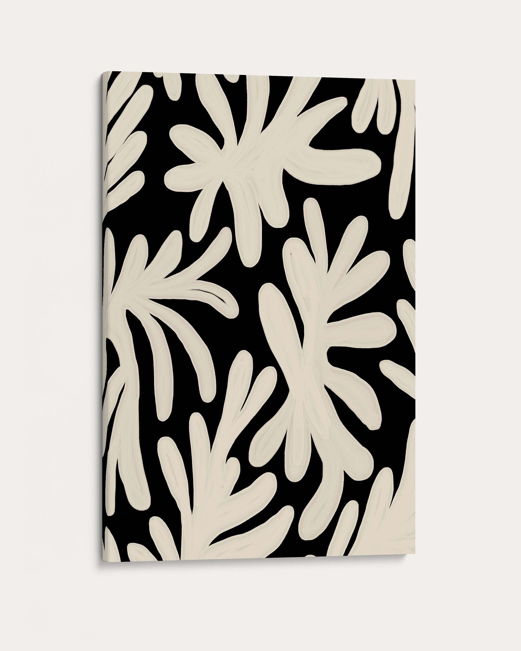 Black And White Floral Wall Art