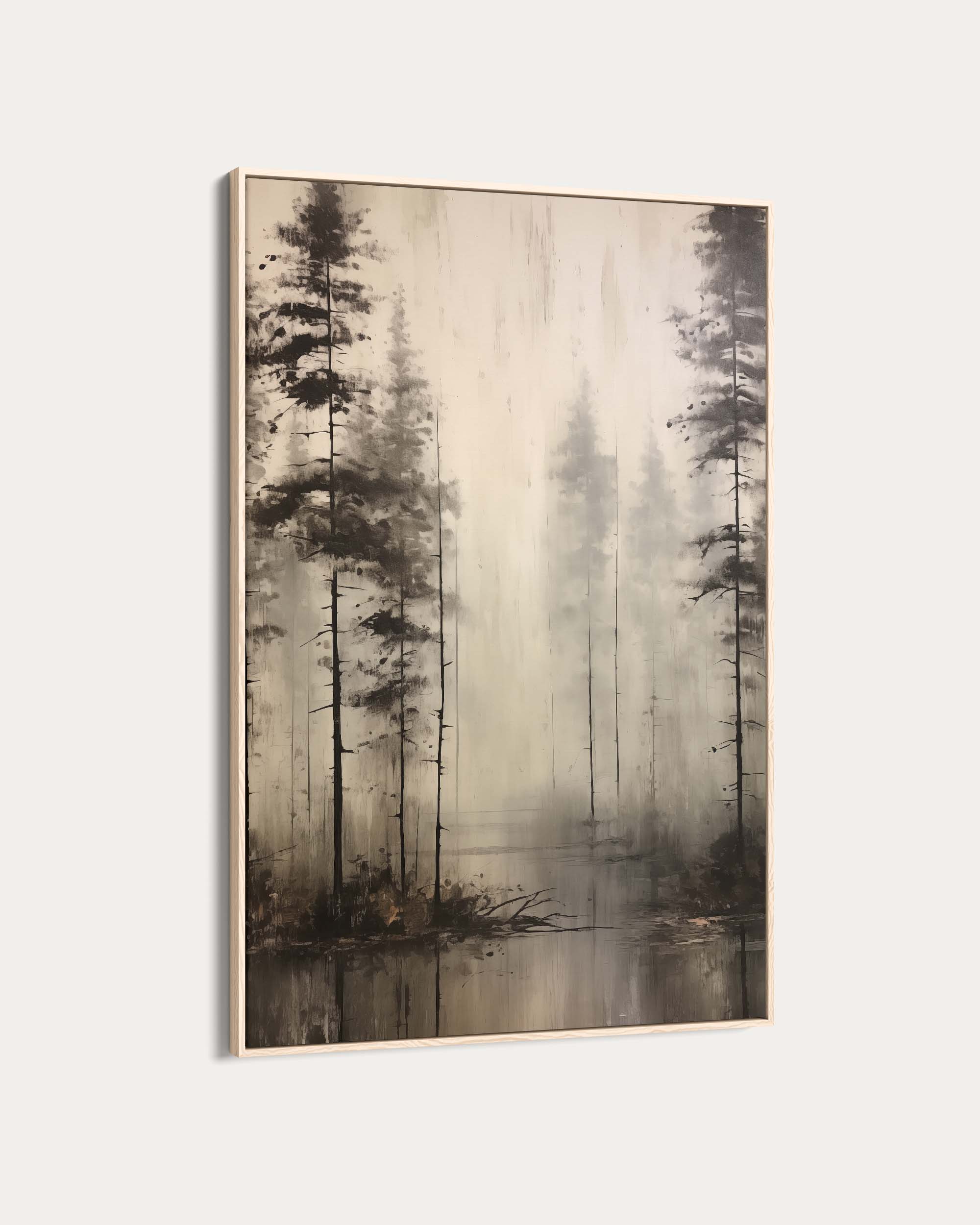 Foggy Lake Wall Art Print
