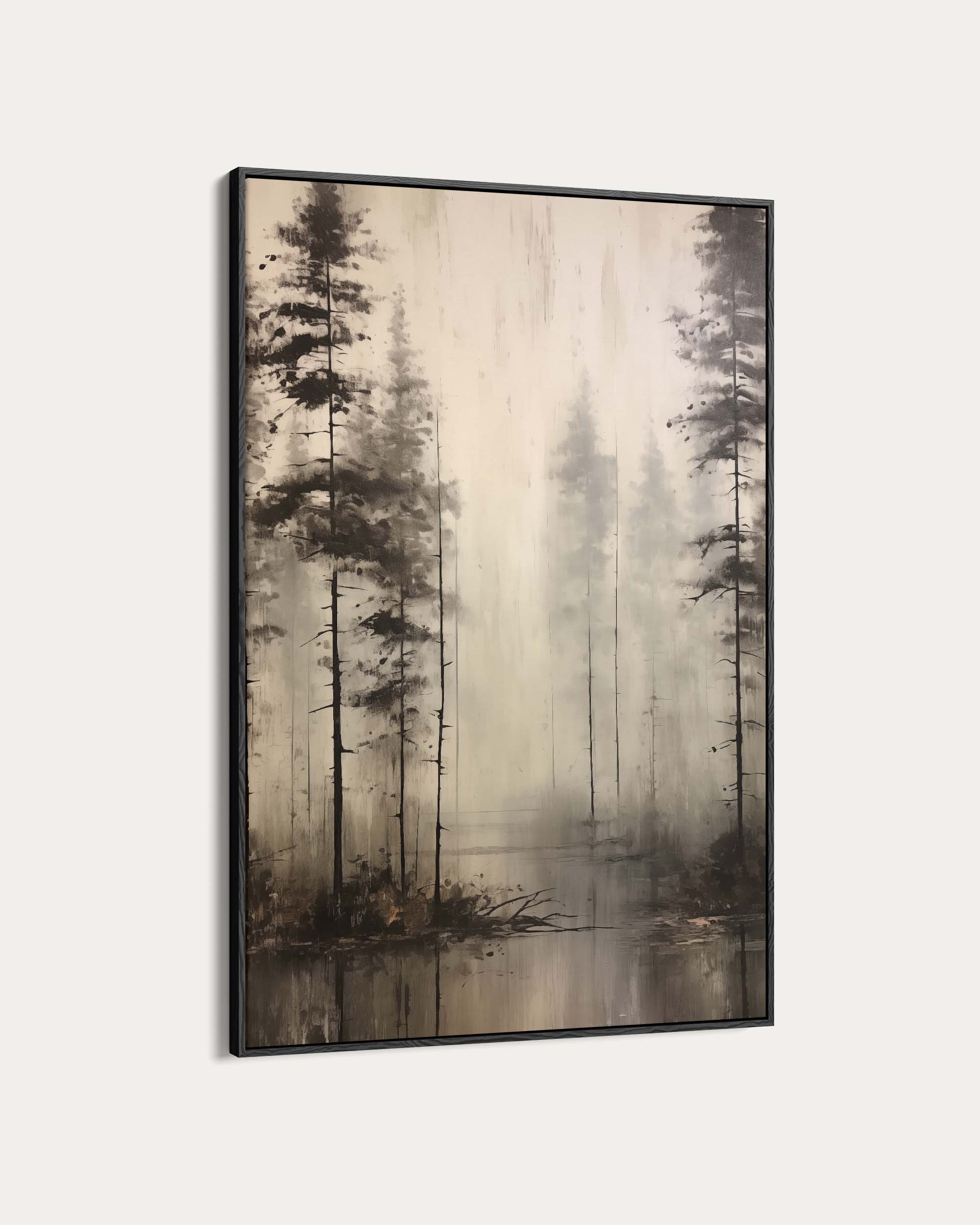 Foggy Lake Wall Art Print