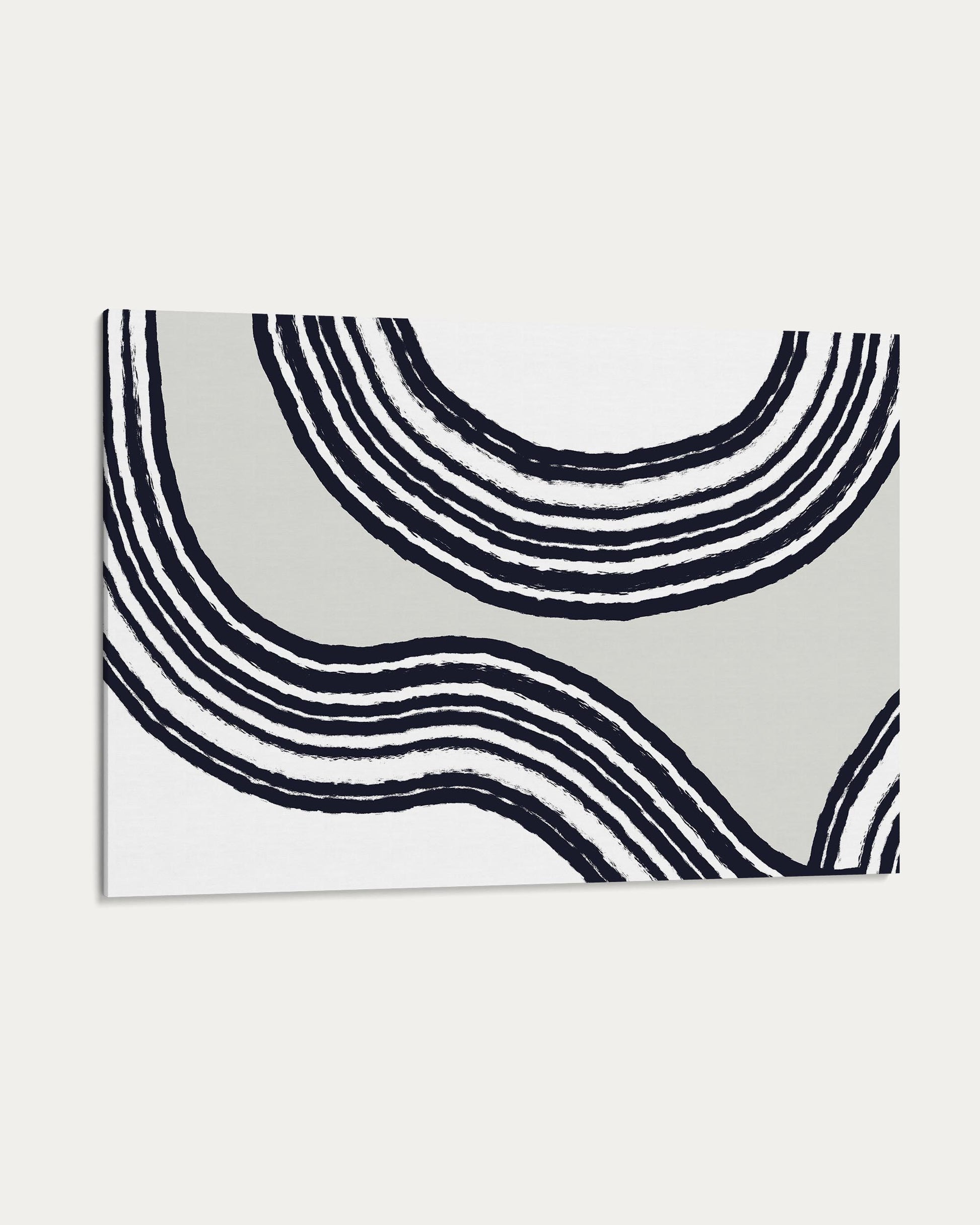 Patterned paper with black concentric circles on a white background