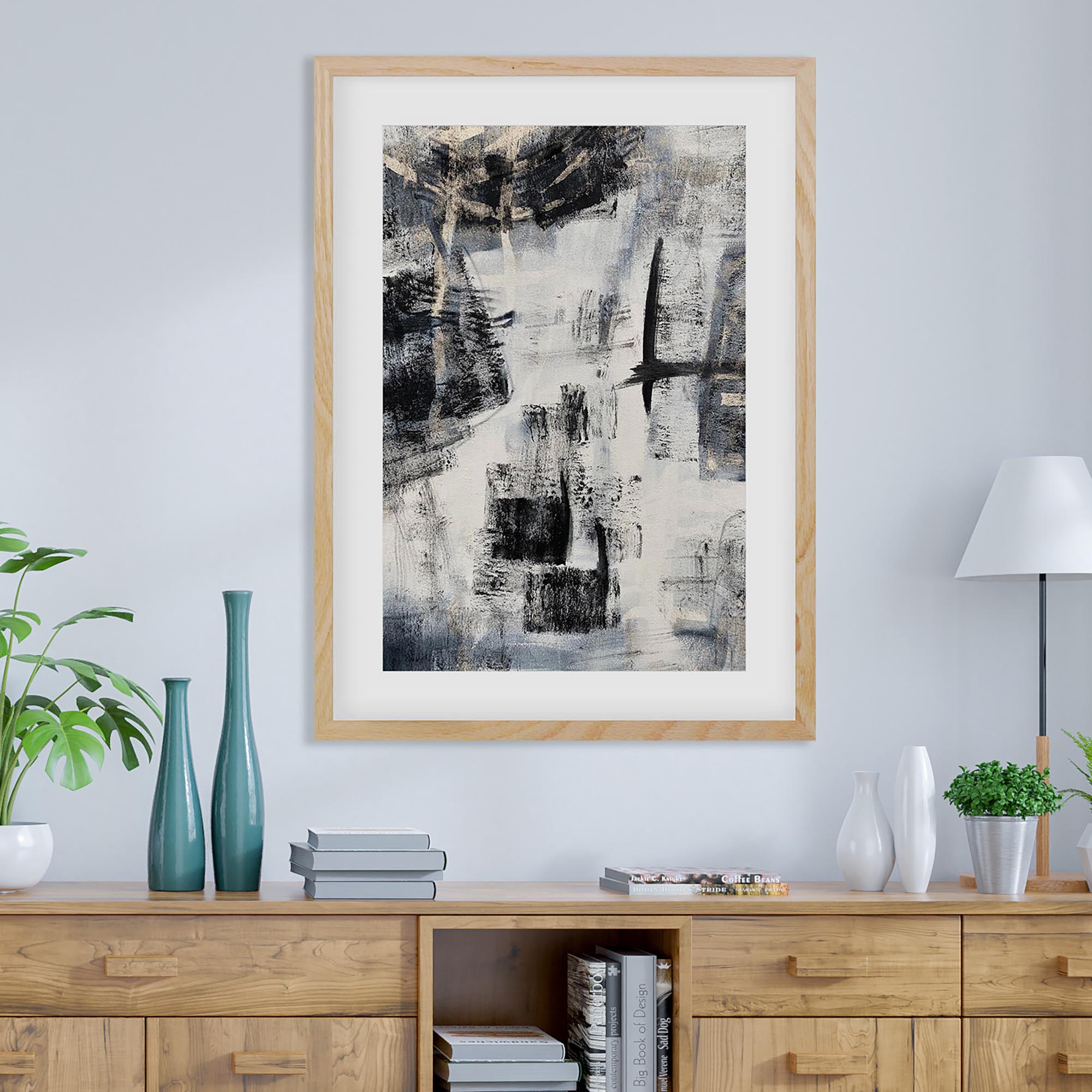 Abstraction 103 Framed Art