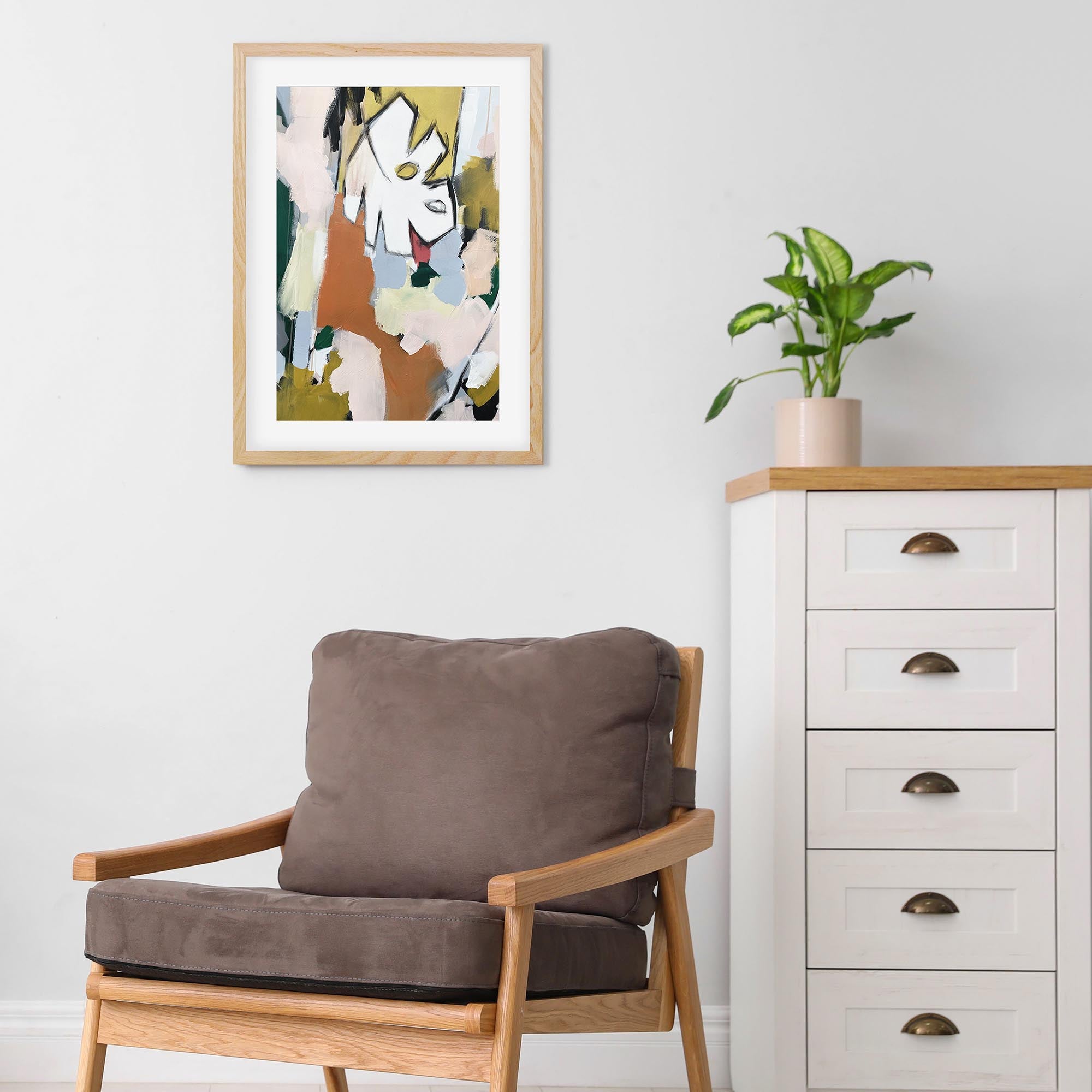 Abstraction 107 Framed Art