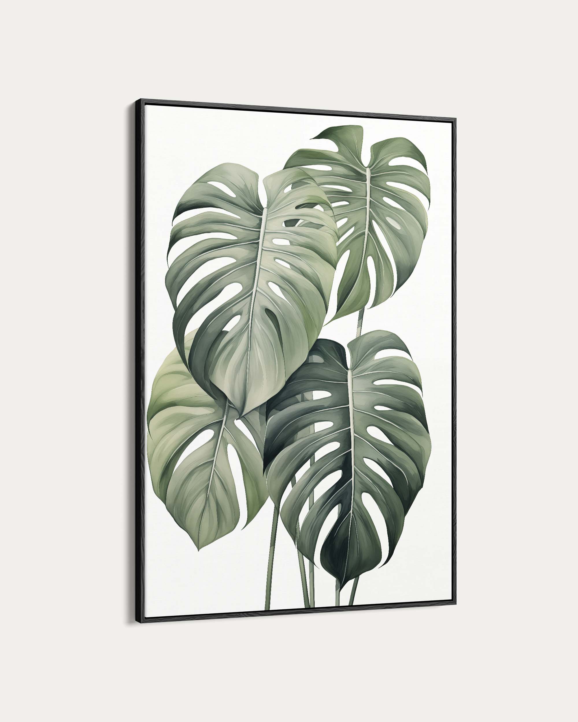 Monstera Leaves Wall Art Print