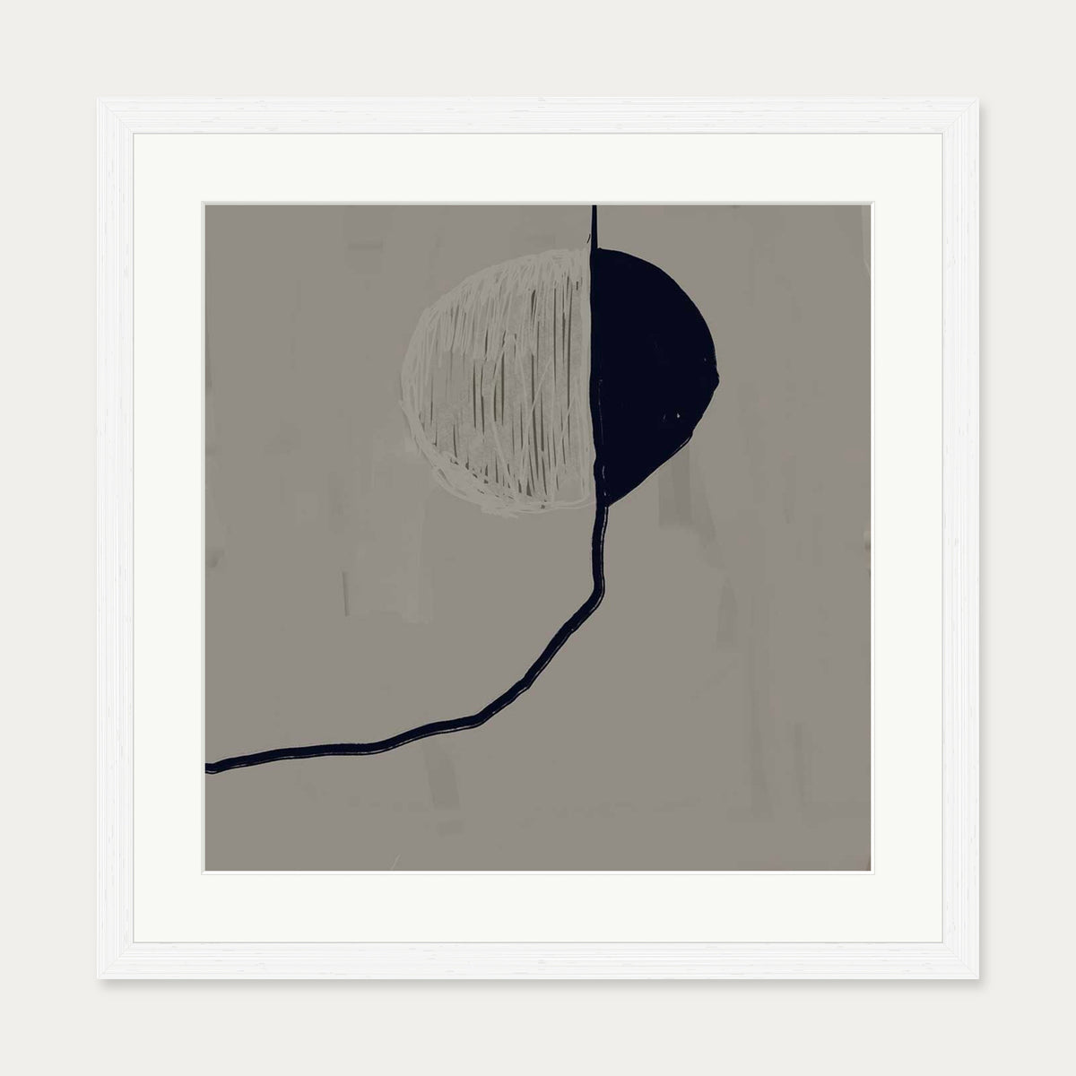 Moonlit Skies Art Print — 50 x 50 cm — White Frame