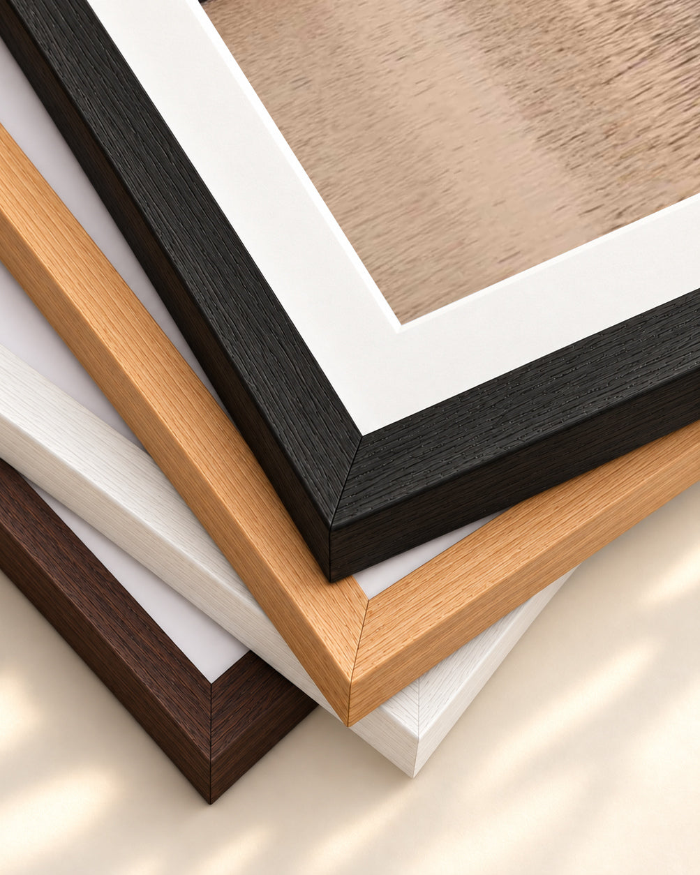 Morocco Architecture Poster — framed print corner with 5 cm mount and bevel