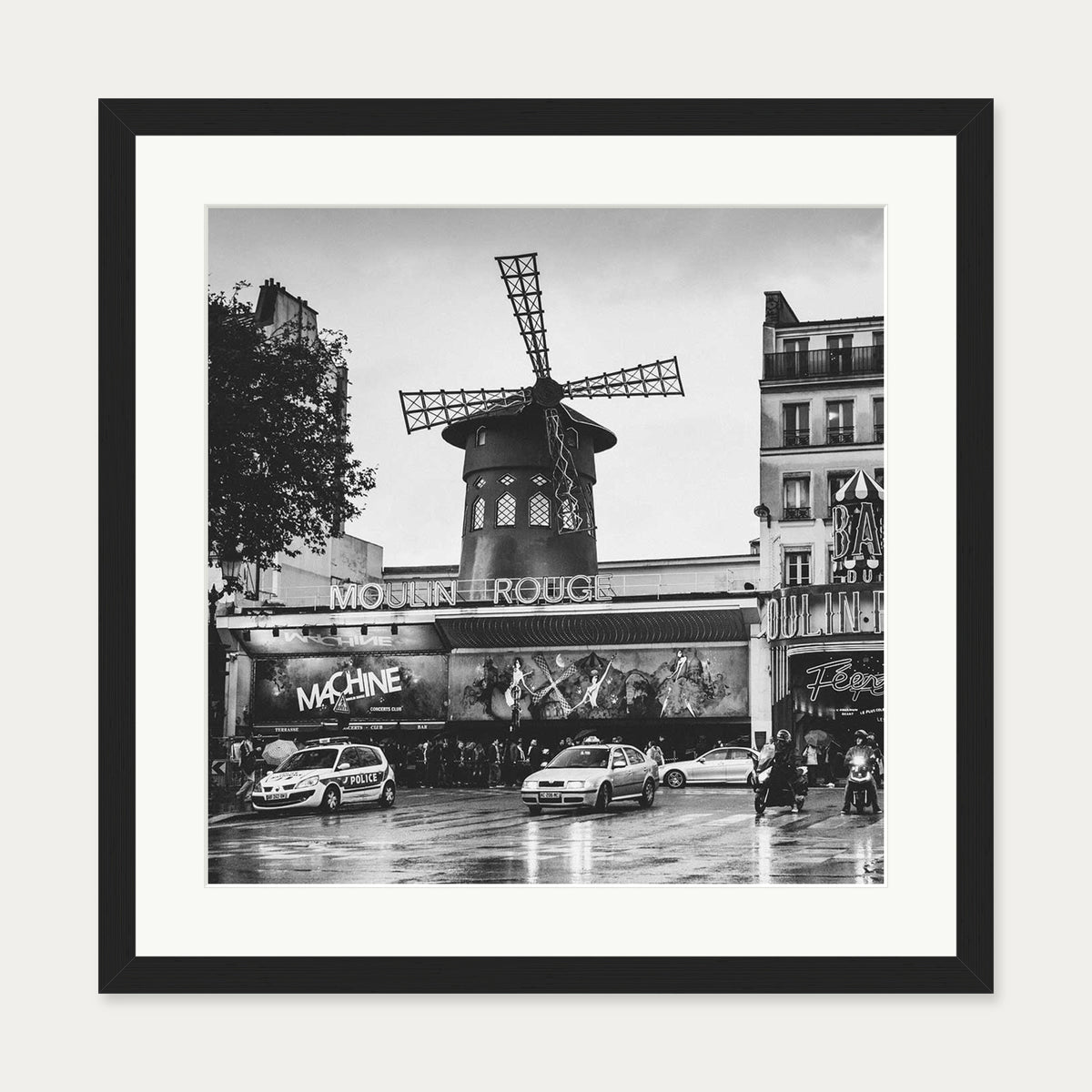 Moulin Rouge Framed Art Print — 50 x 50 cm — Black Frame