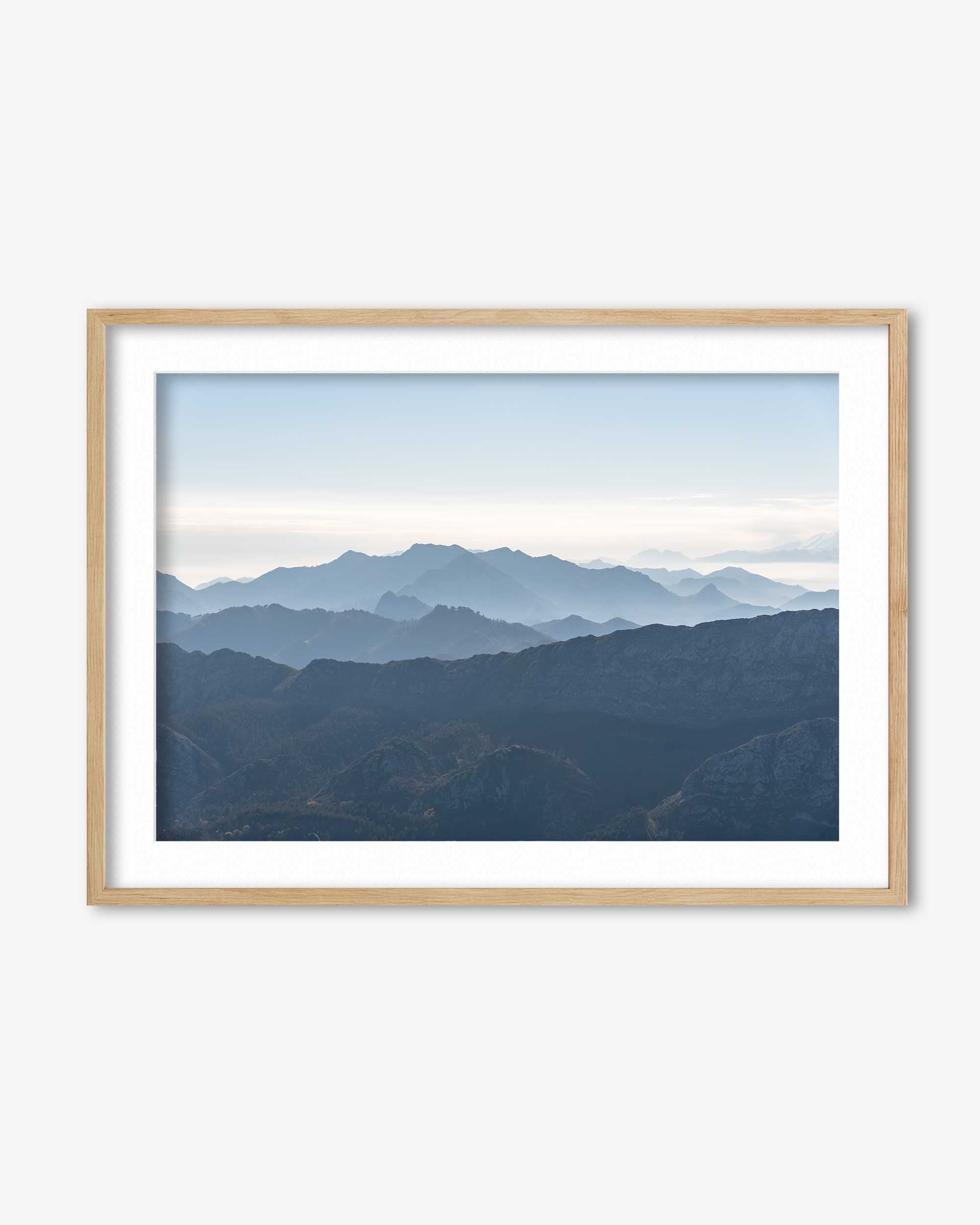 Mountain Range Blue Art Print