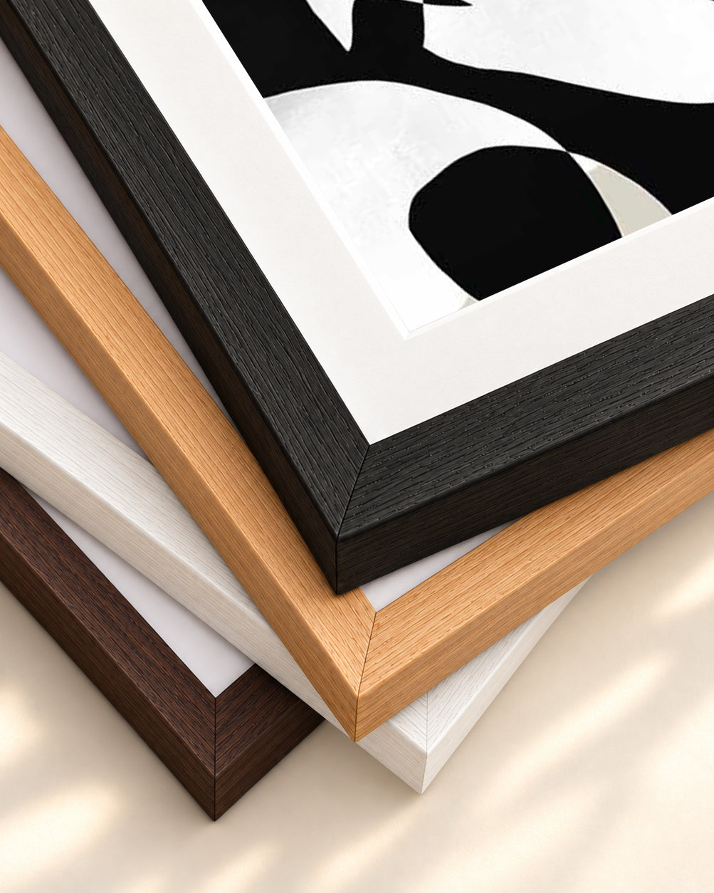 Muse Art Print — framed print corner with 5 cm mount and bevel