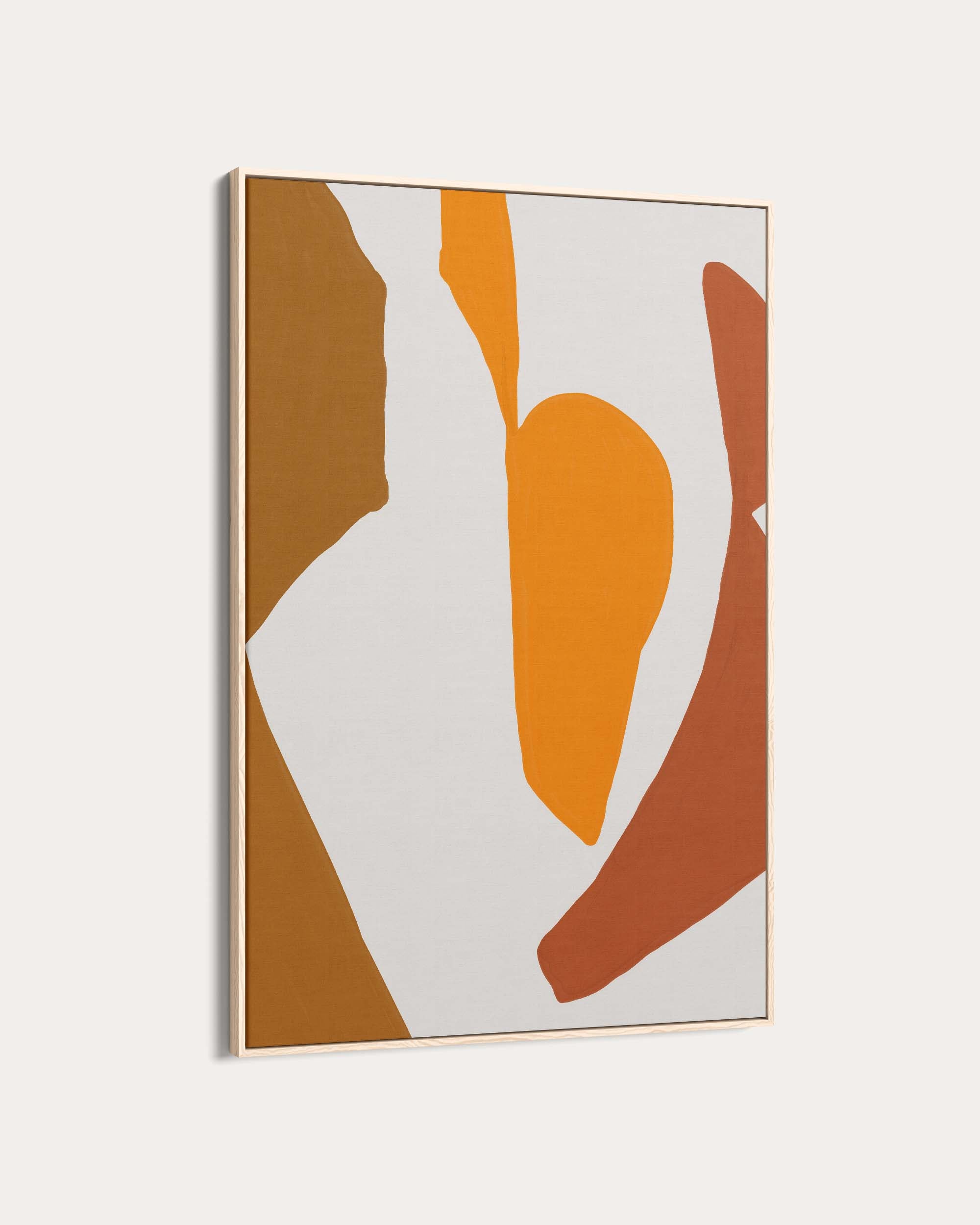 Orange Abstract Pattern Wall Art