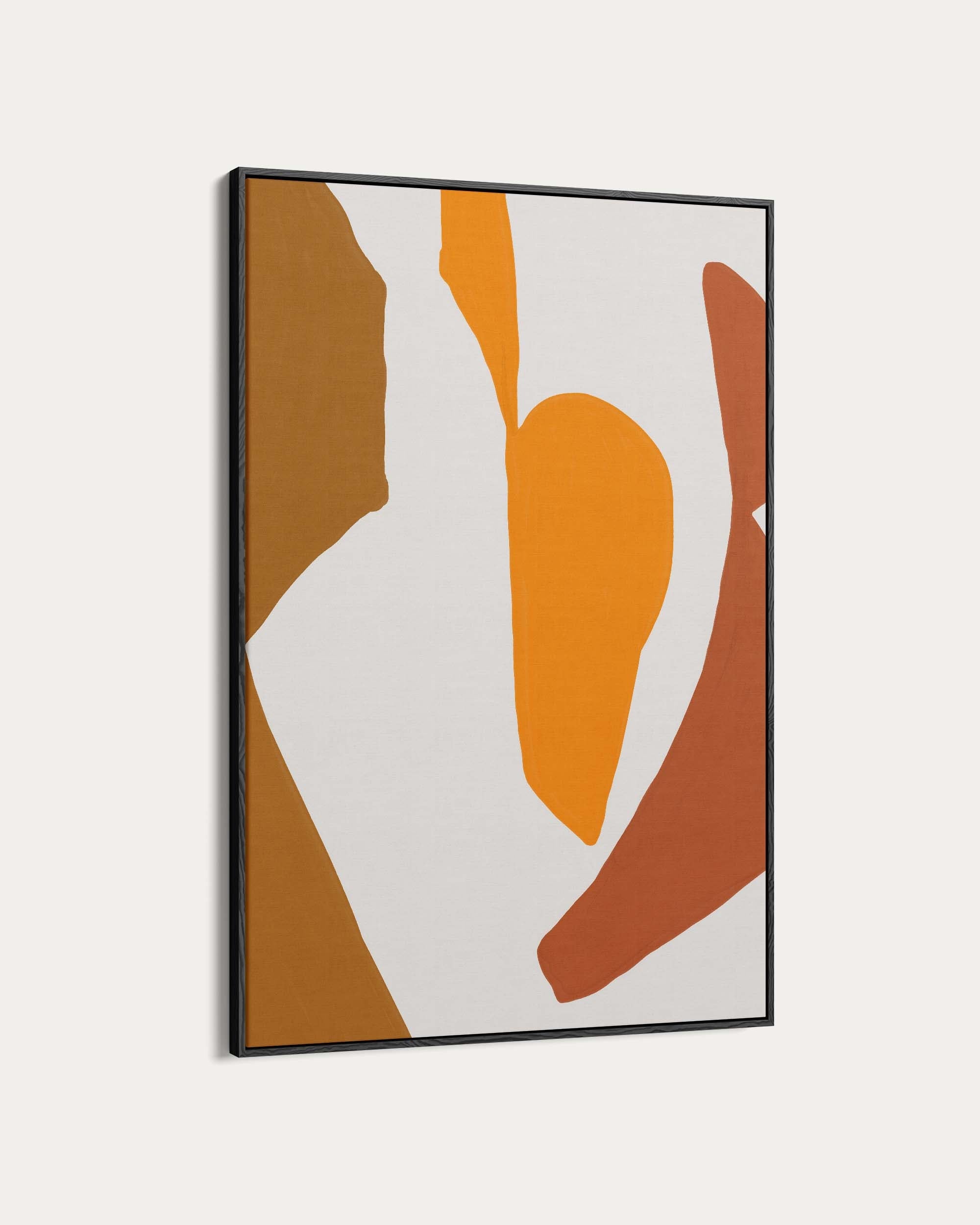 Orange Abstract Pattern Wall Art