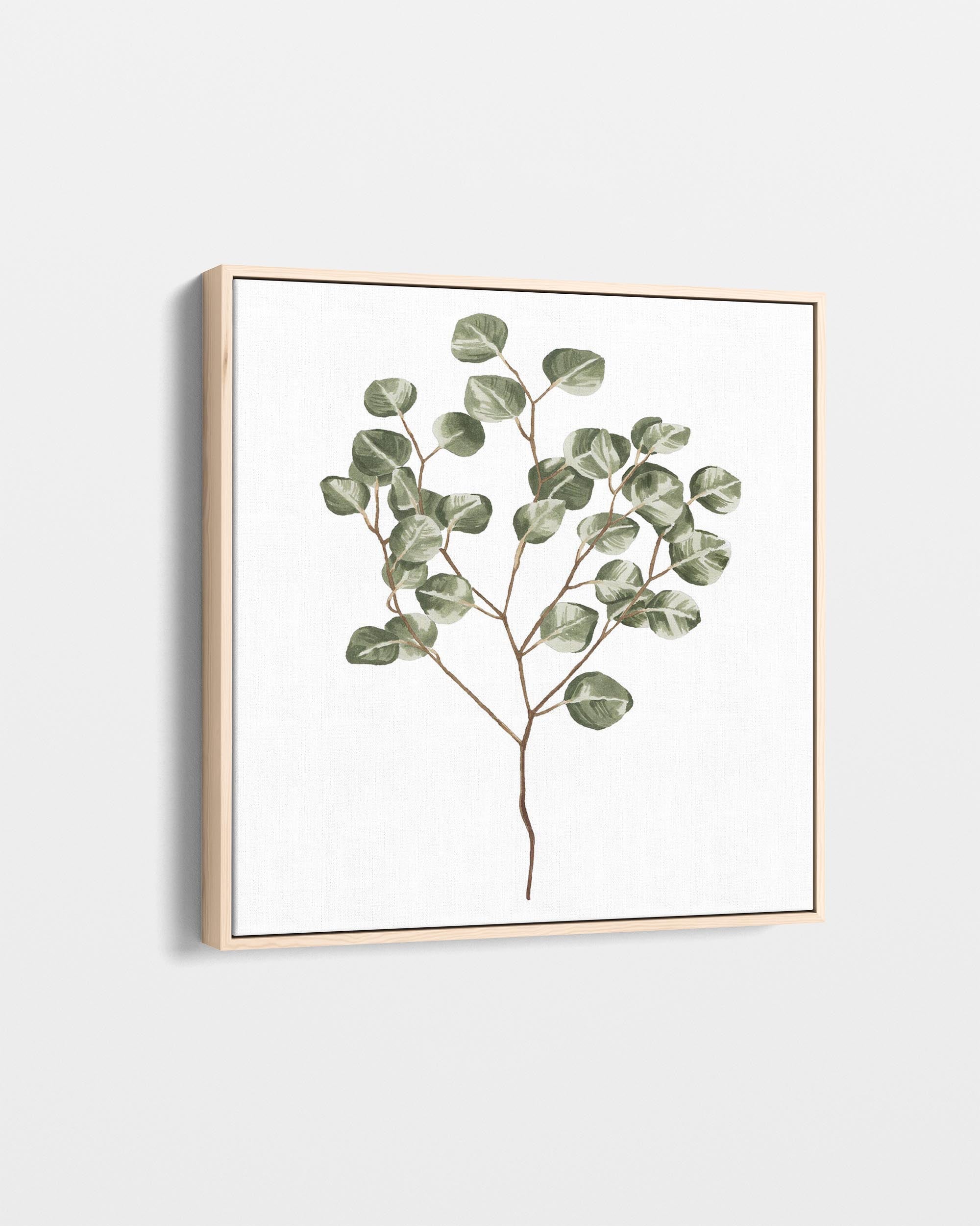 Botanical Branch Square Canvas Art