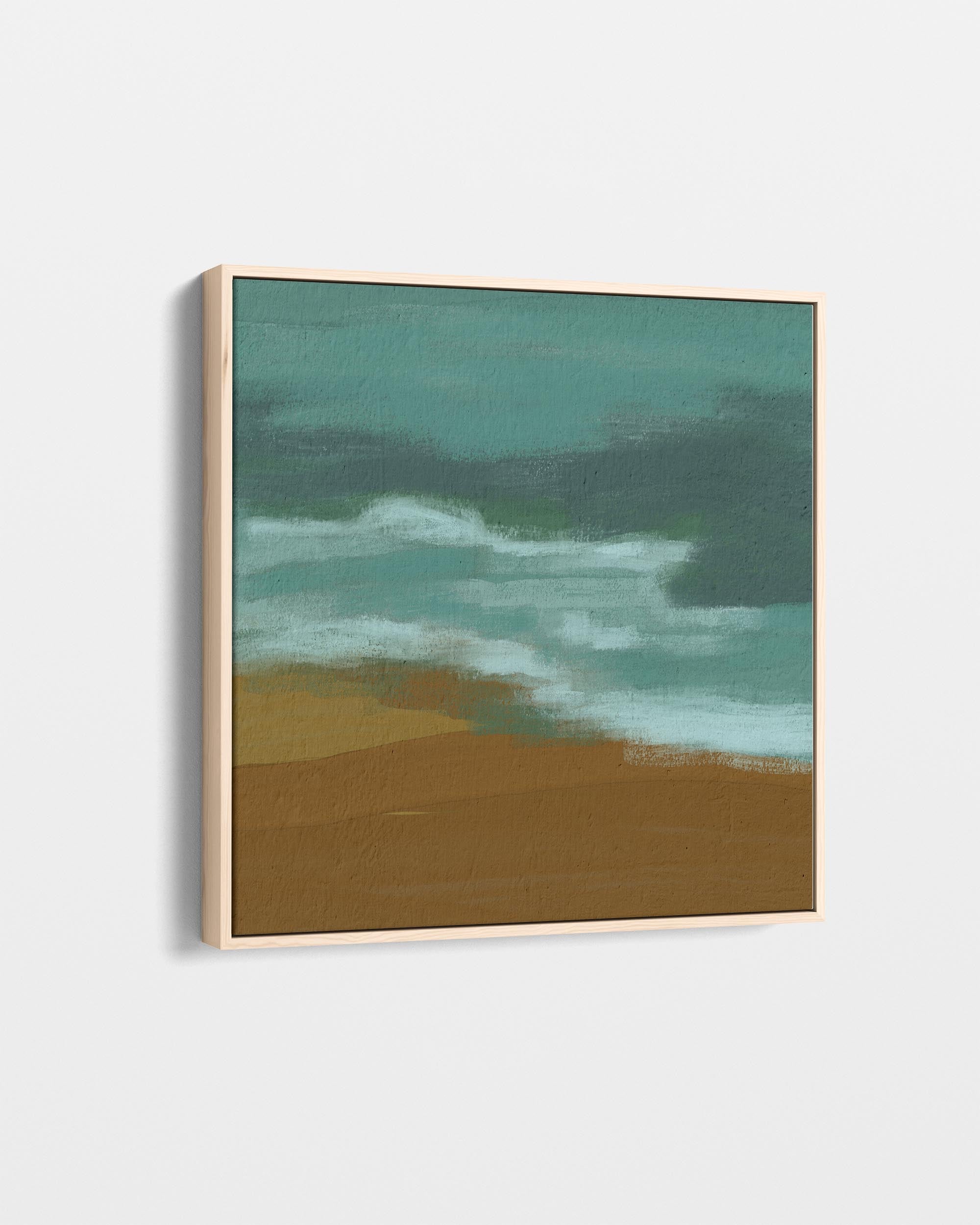 Teal Dunes Canvas Art