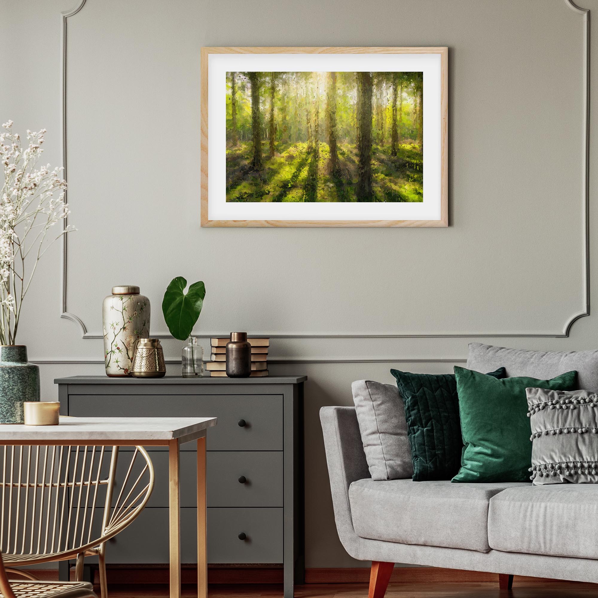 The Forest Trees Framed Art