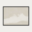 Neutral Abstract Sands Canvas Art — 50 x 70 cm — Black Frame