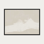 Neutral Abstract Sands Canvas Art — 50 x 70 cm — Black Frame