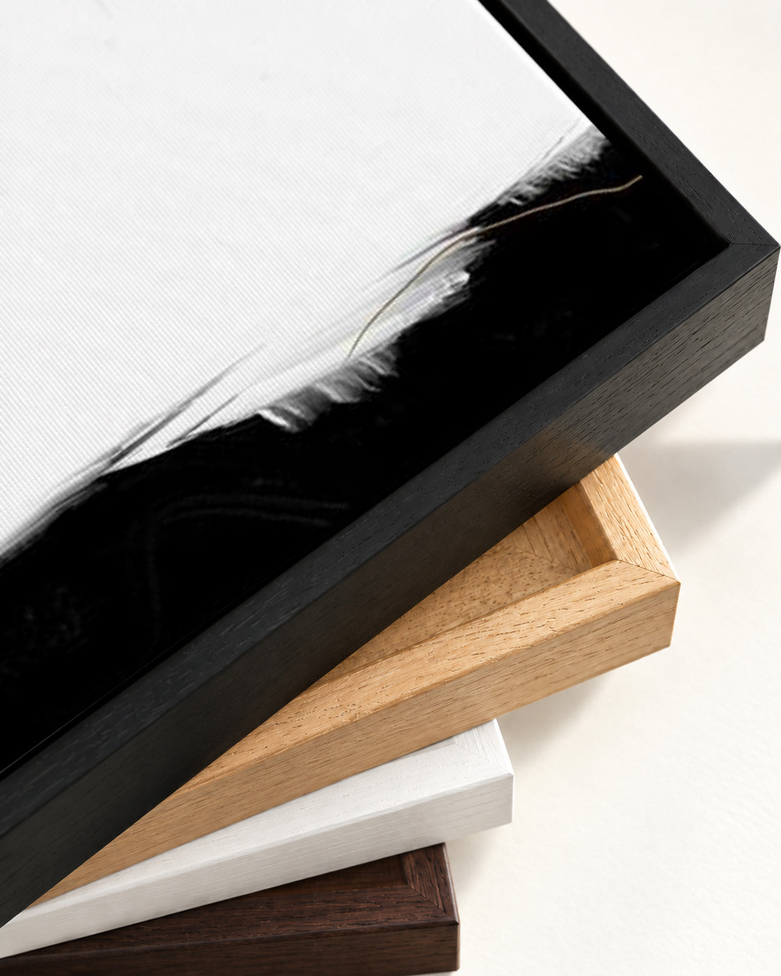 Neutral Cloud Canvas Art — framed canvas corner and wrapped canvas detail