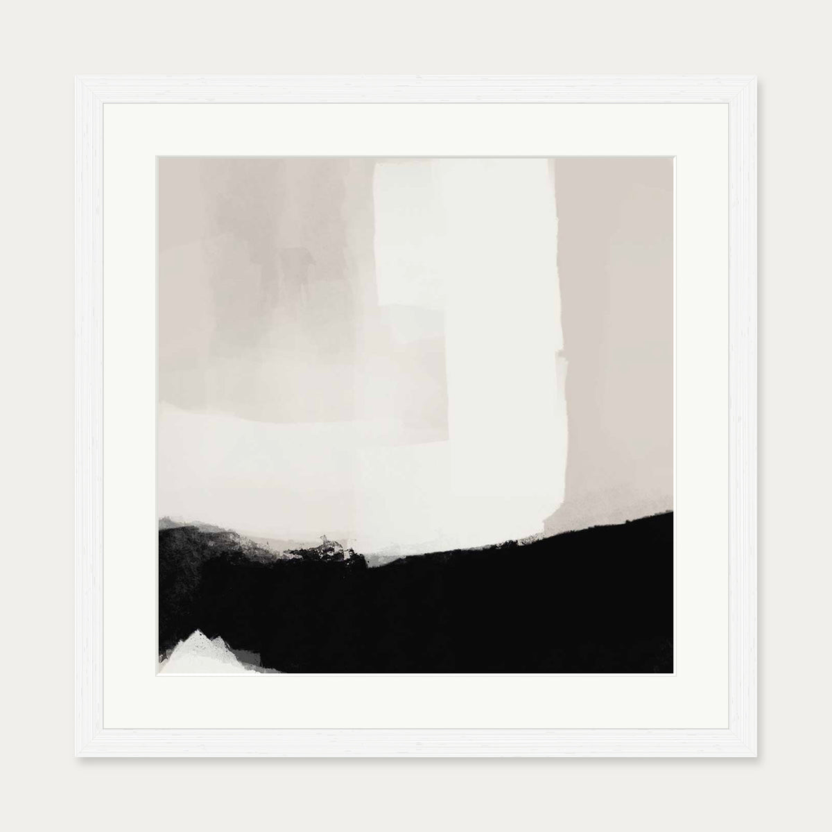 Neutral Haze II Art Print — 50 x 50 cm — White Frame