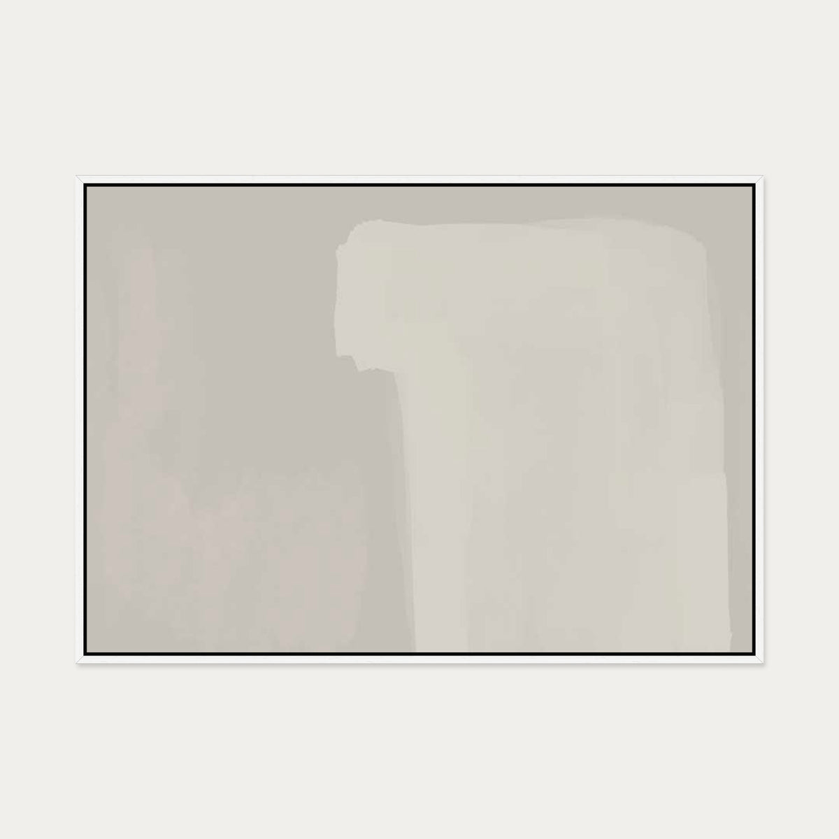 Neutral Notes No7 Canvas Art — 70 x 100 cm — White Frame