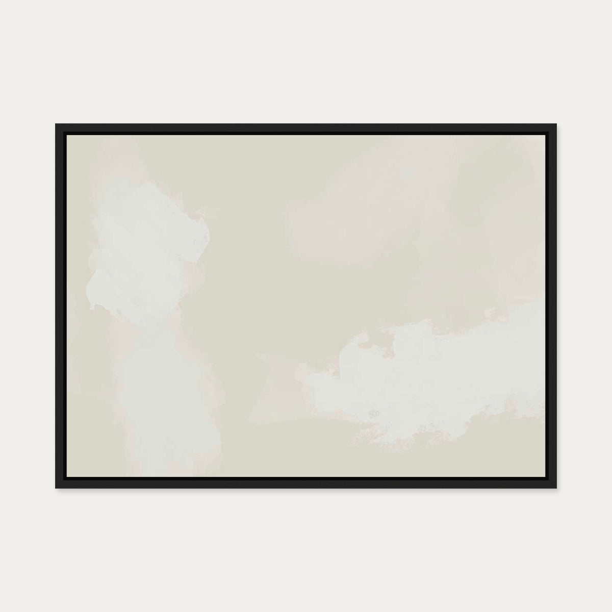 Neutral Skies Canvas Art — 50 x 70 cm — Black Frame