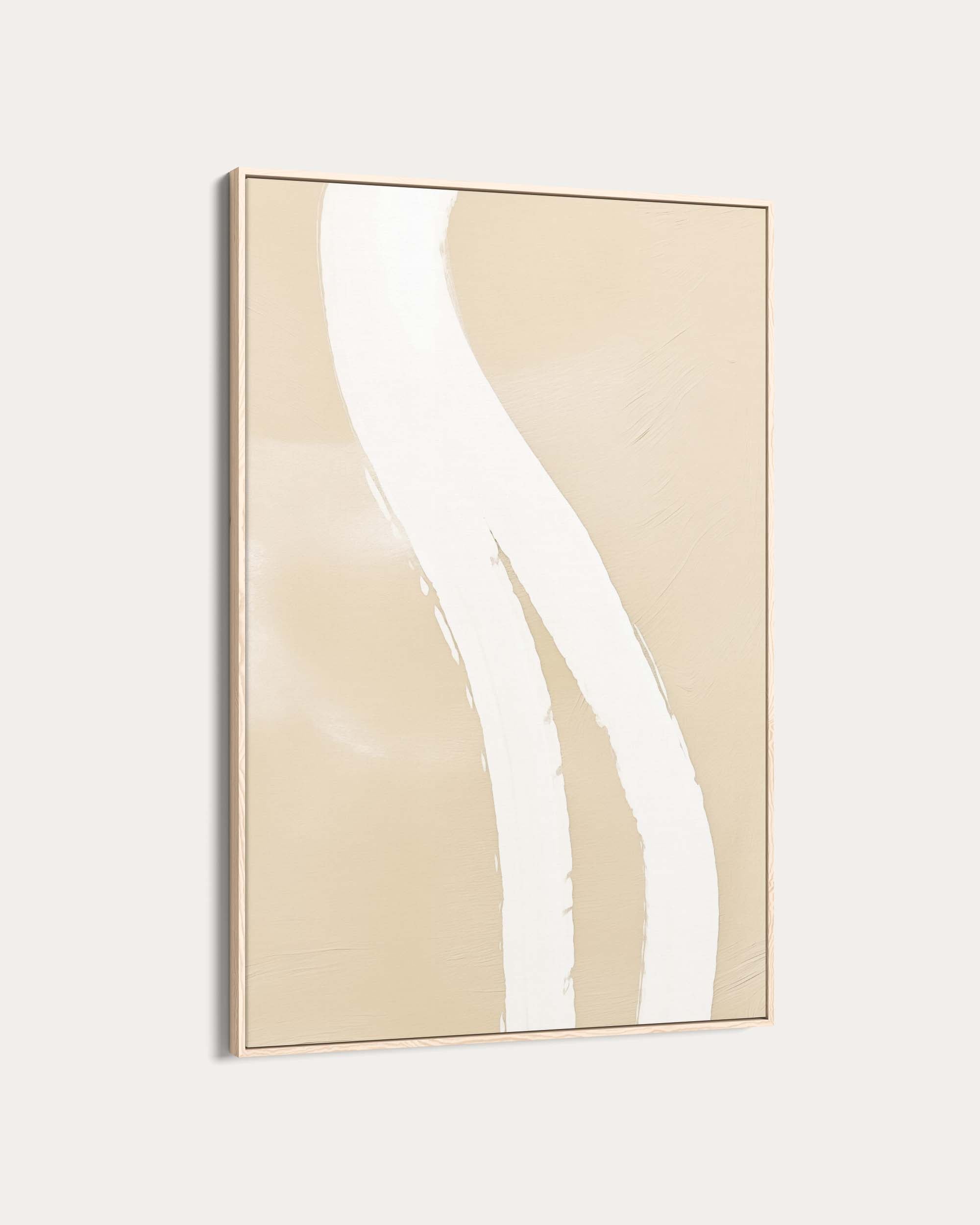 White Brushstroke II Art Print